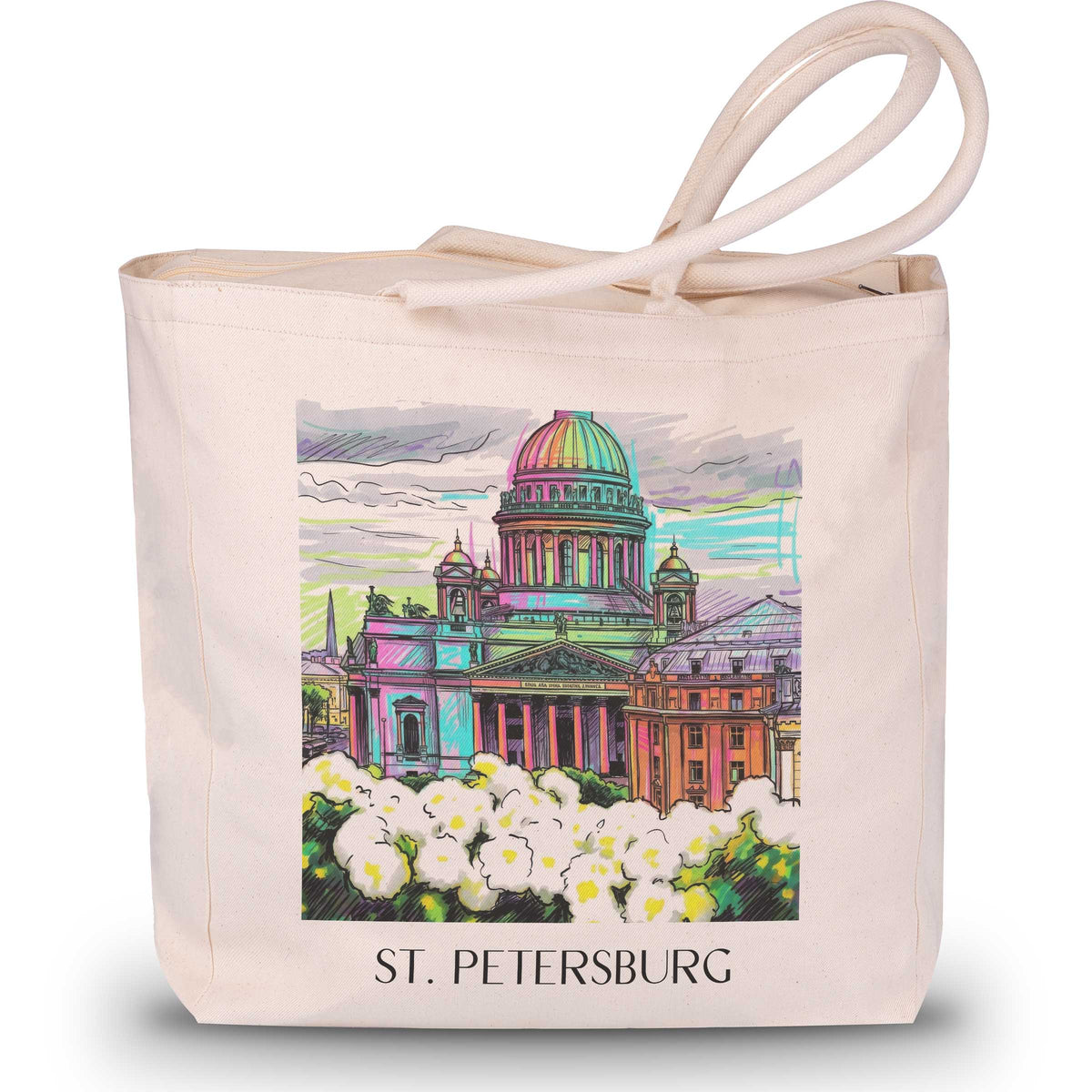 St. Petersburg - Russland Tote Bag - Einkaufstasche im Tag Graffiti Stil - favplace