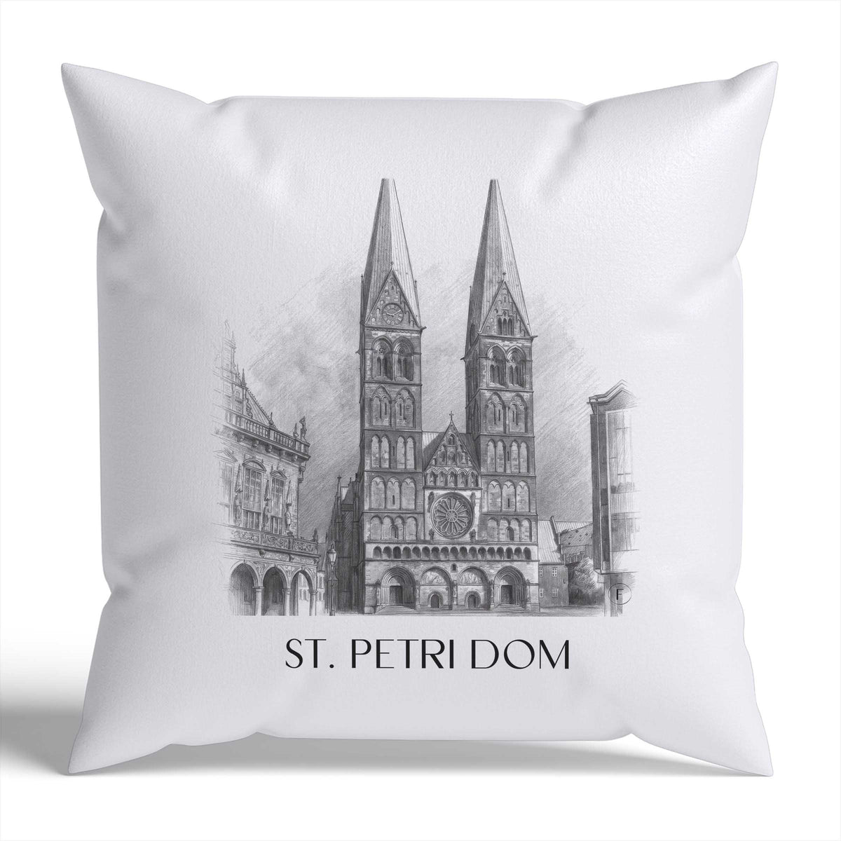 st.-petri-dom-bremen-deutschland-kissenbezug-bleistift-zeichnung-drawing