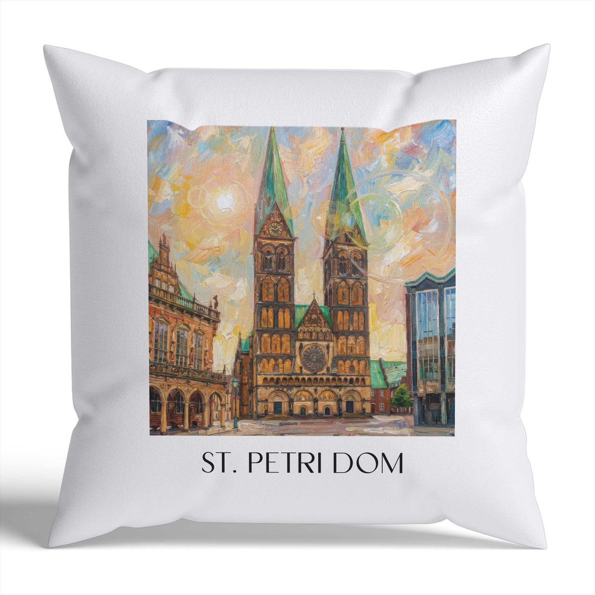 st.-petri-dom-bremen-deutschland-kissenbezug-oil-painting-oelgemaelde