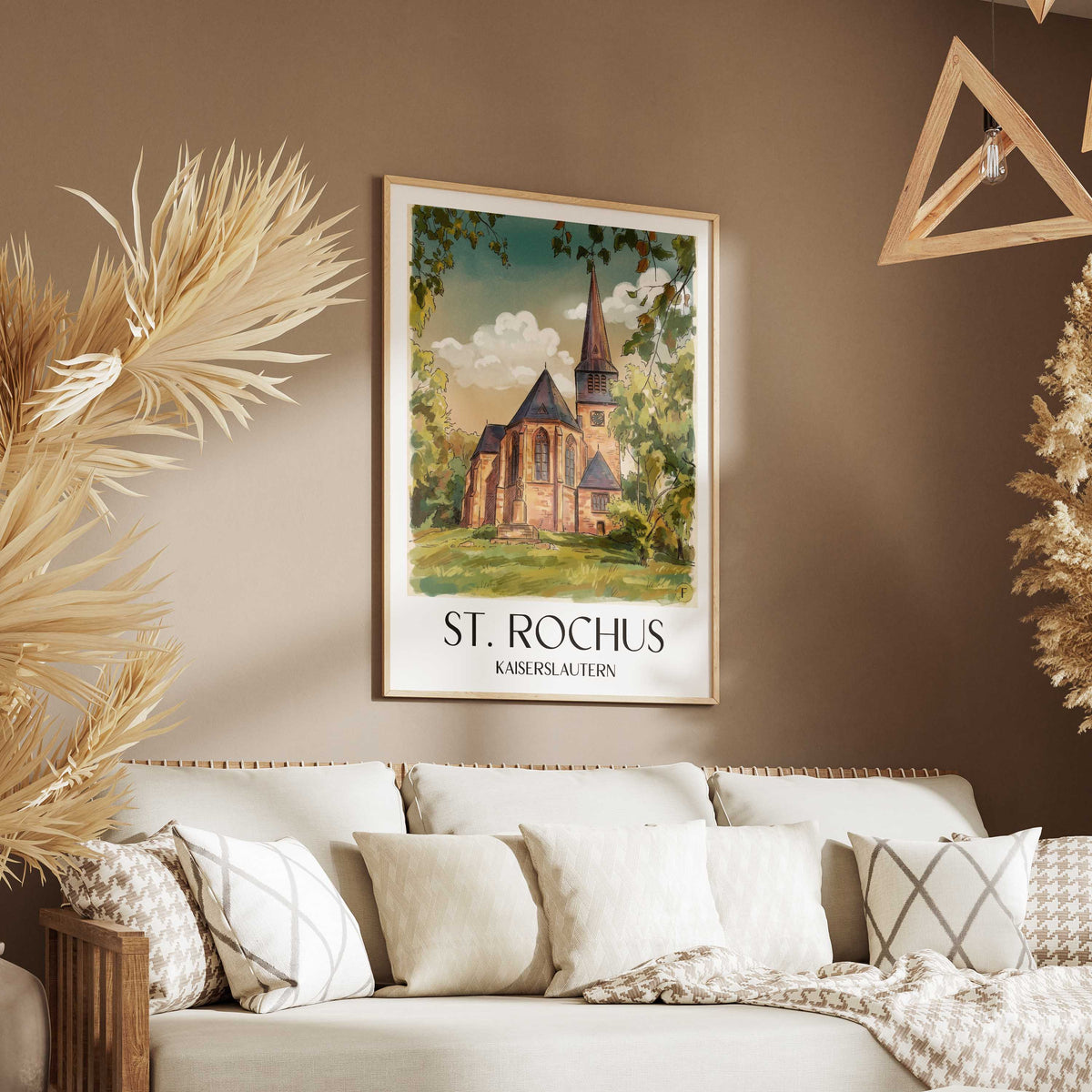 st.-rochus-kaiserslautern-deutschland-poster-aquarell