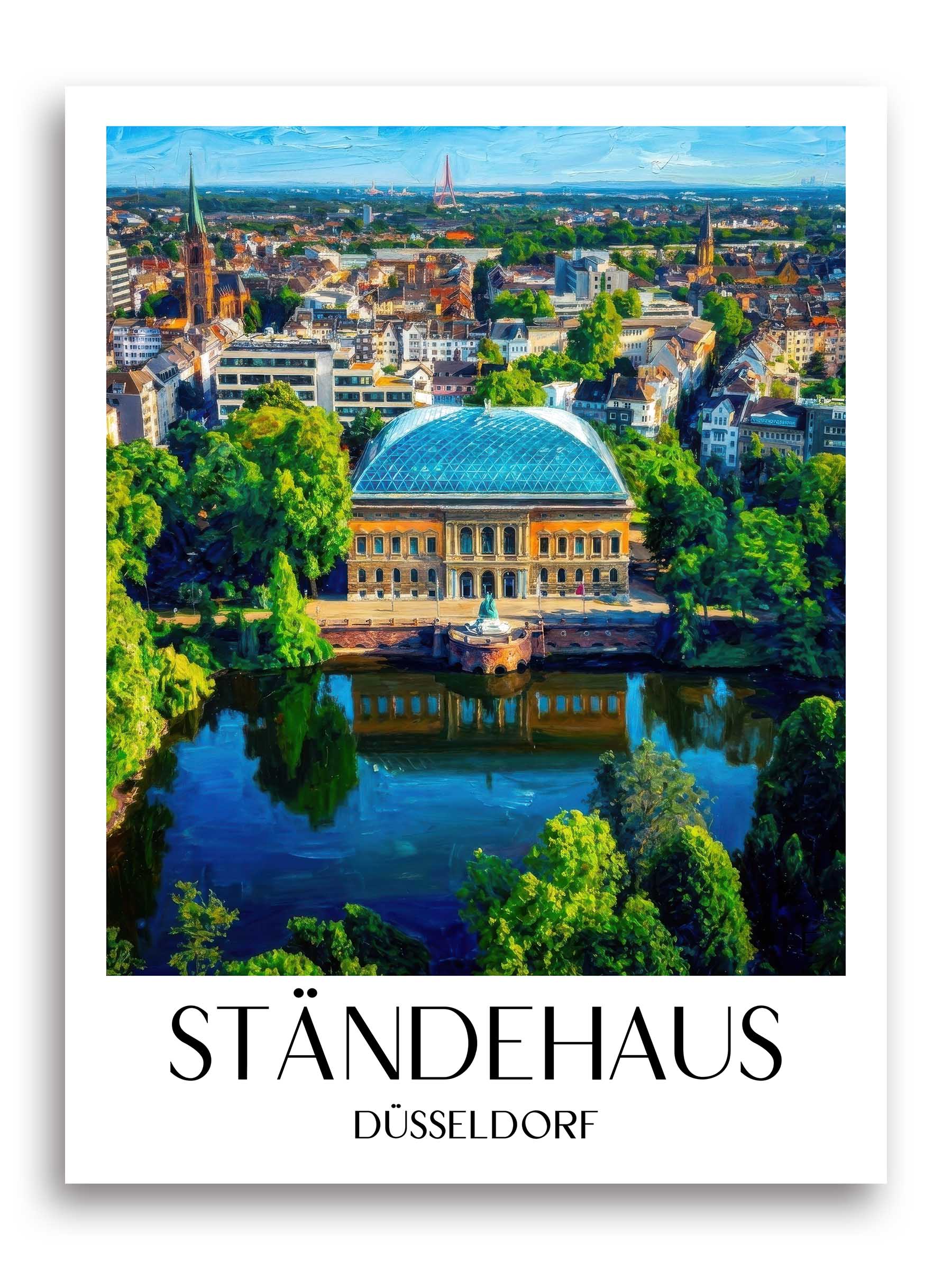 ständehaus-düsseldorf-deutschland-poster-oil-painting-oelgemaelde