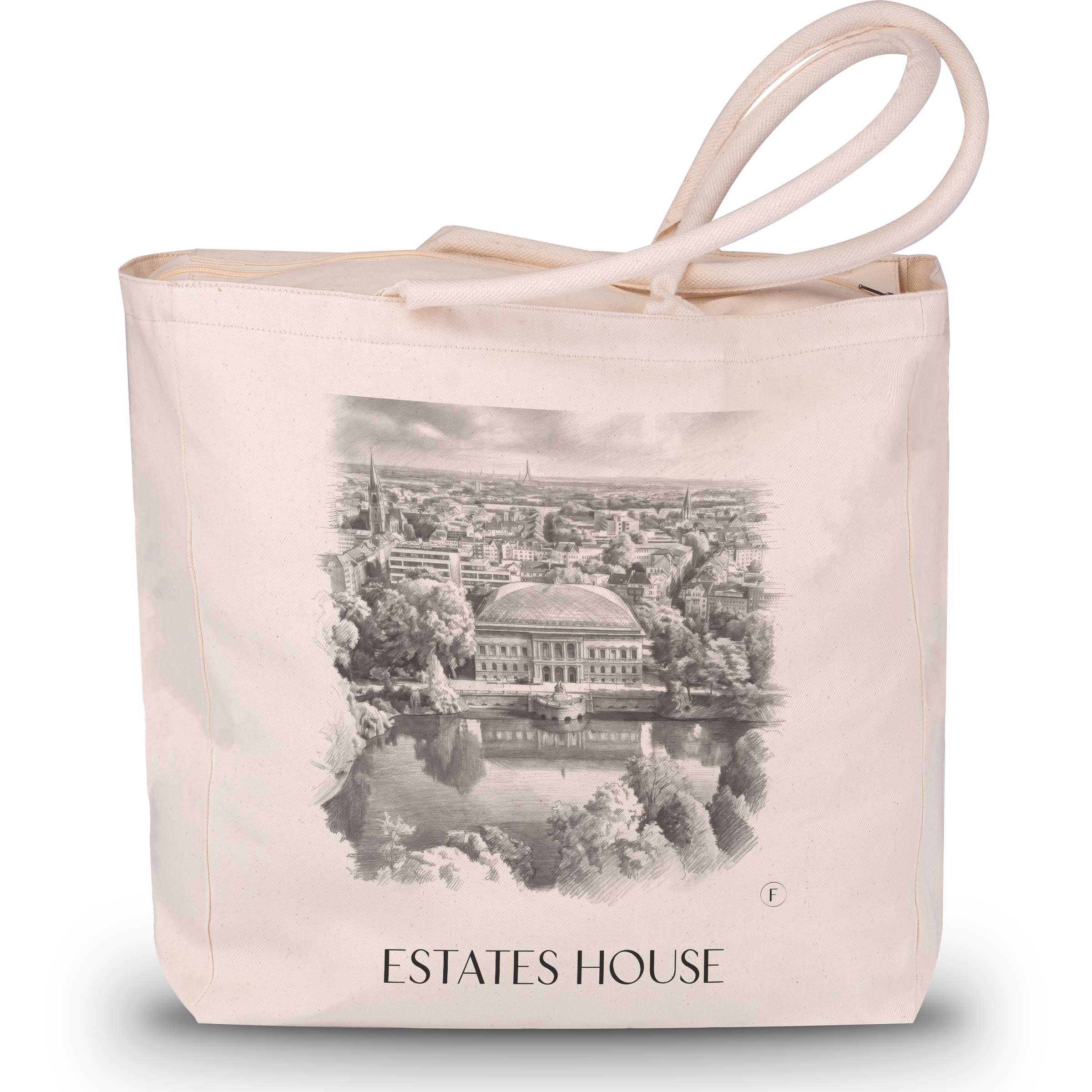 Ständehaus Shopping Tasche - Düsseldorf - Deutschland Tote Bag - Einkaufstasche im Zeichnung Stil