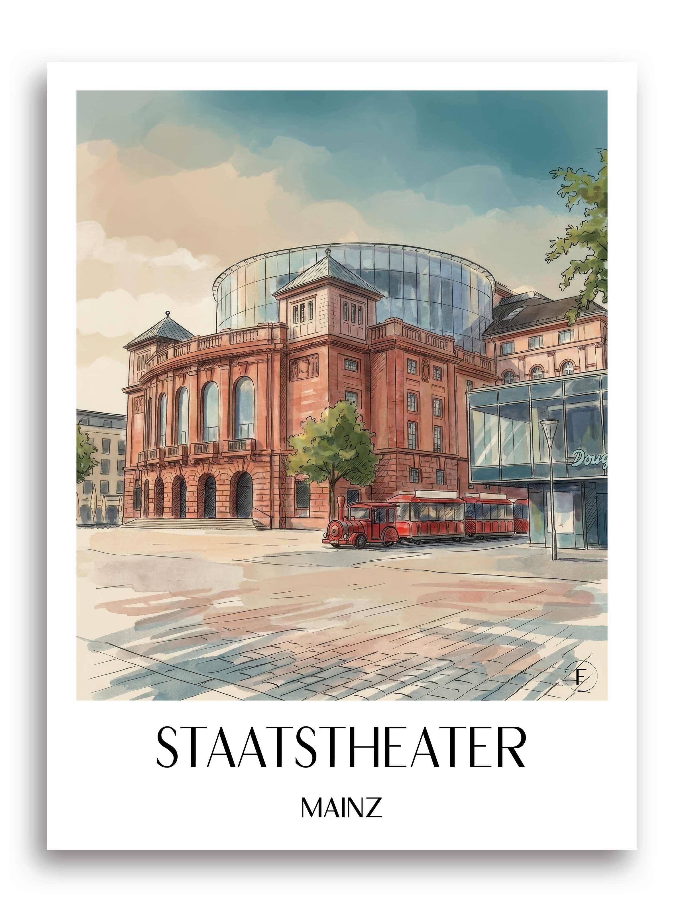 staatstheater-mainz-deutschland-poster-aquarell
