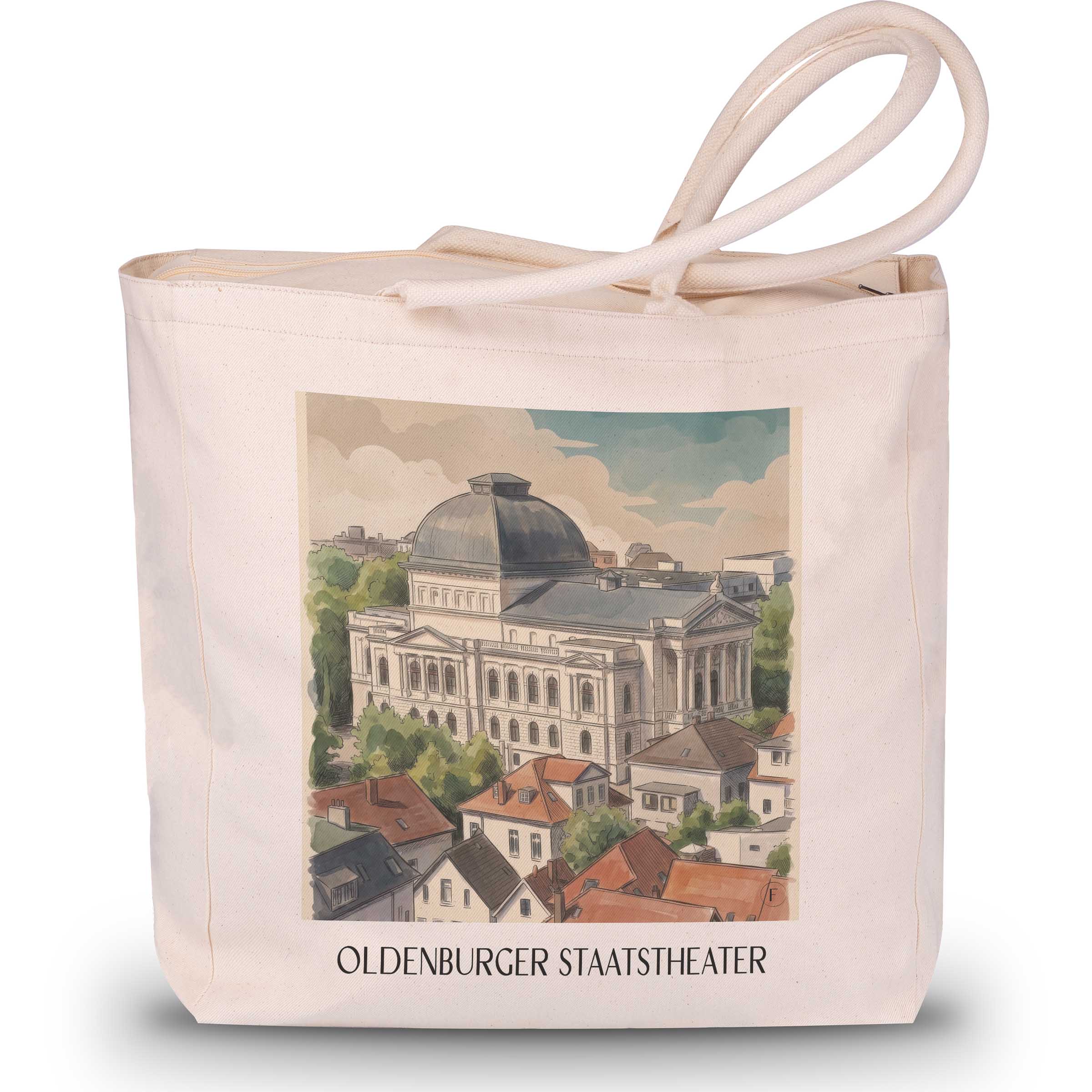 staatstheater-oldenburg-deutschland-einkaufstasche-aquarell