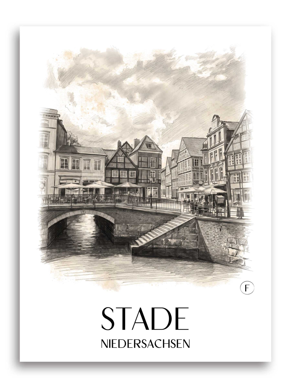 stade-niedersachsen-deutschland-poster-bleistift-zeichnung-drawing