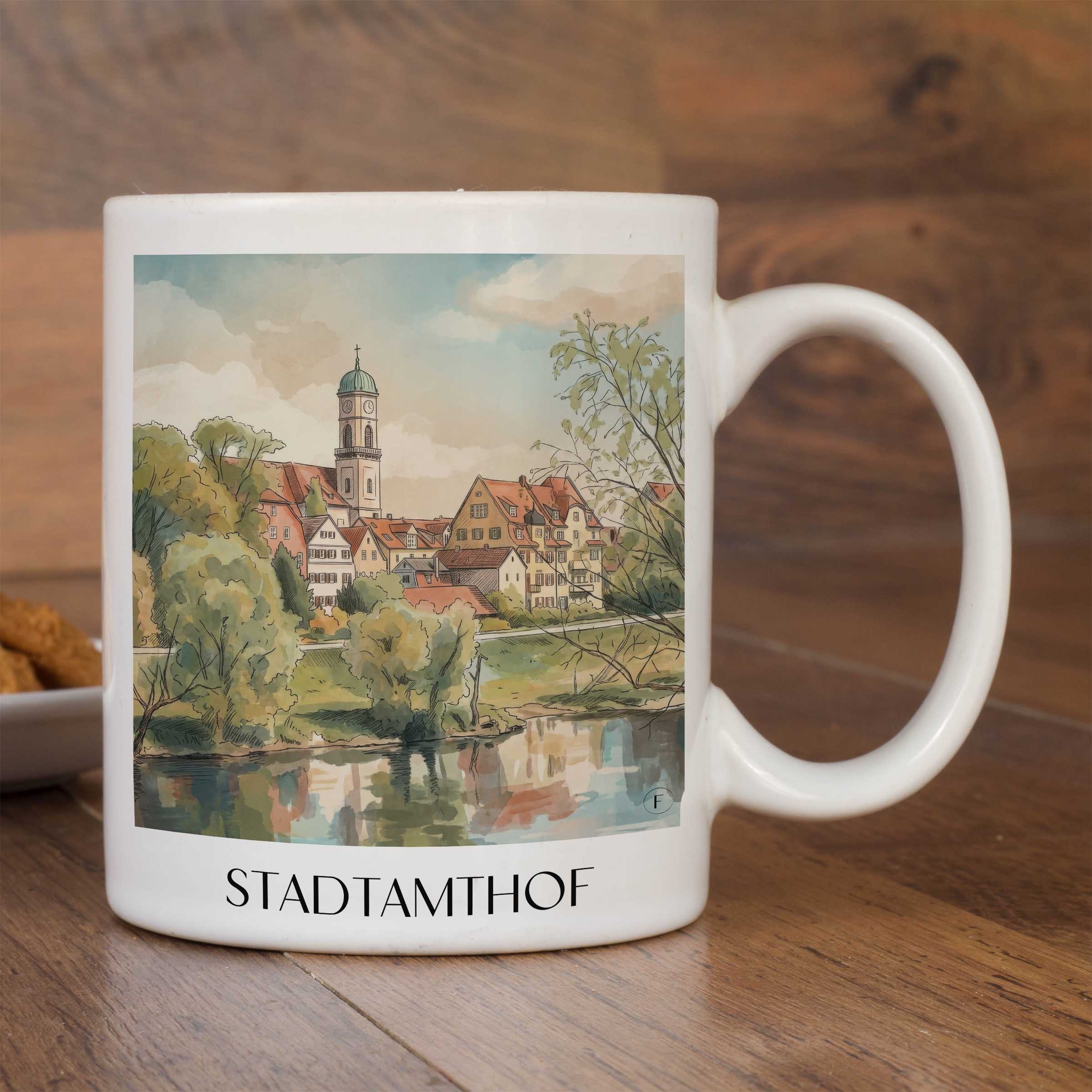 stadtamthof-regensburg-deutschland-kaffeebecher-aquarell