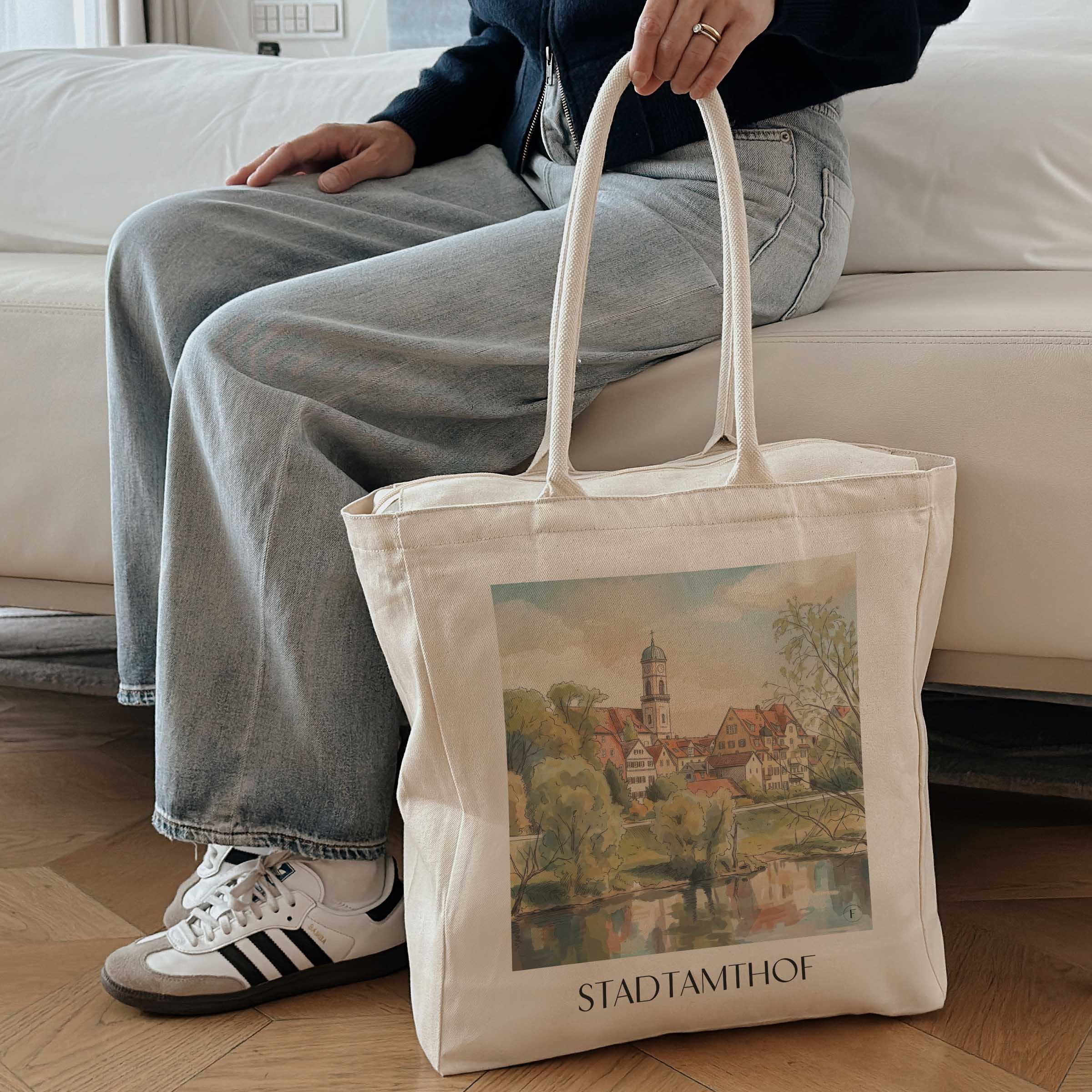 stadtamthof-regensburg-deutschland-einkaufstasche-aquarell