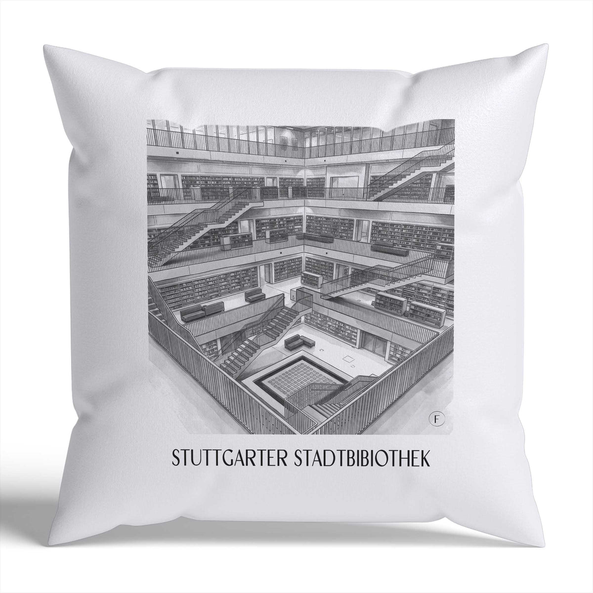 stadtbibiothek-stuttgart-deutschland-kissenbezug-aquarell-schwarz-weiss