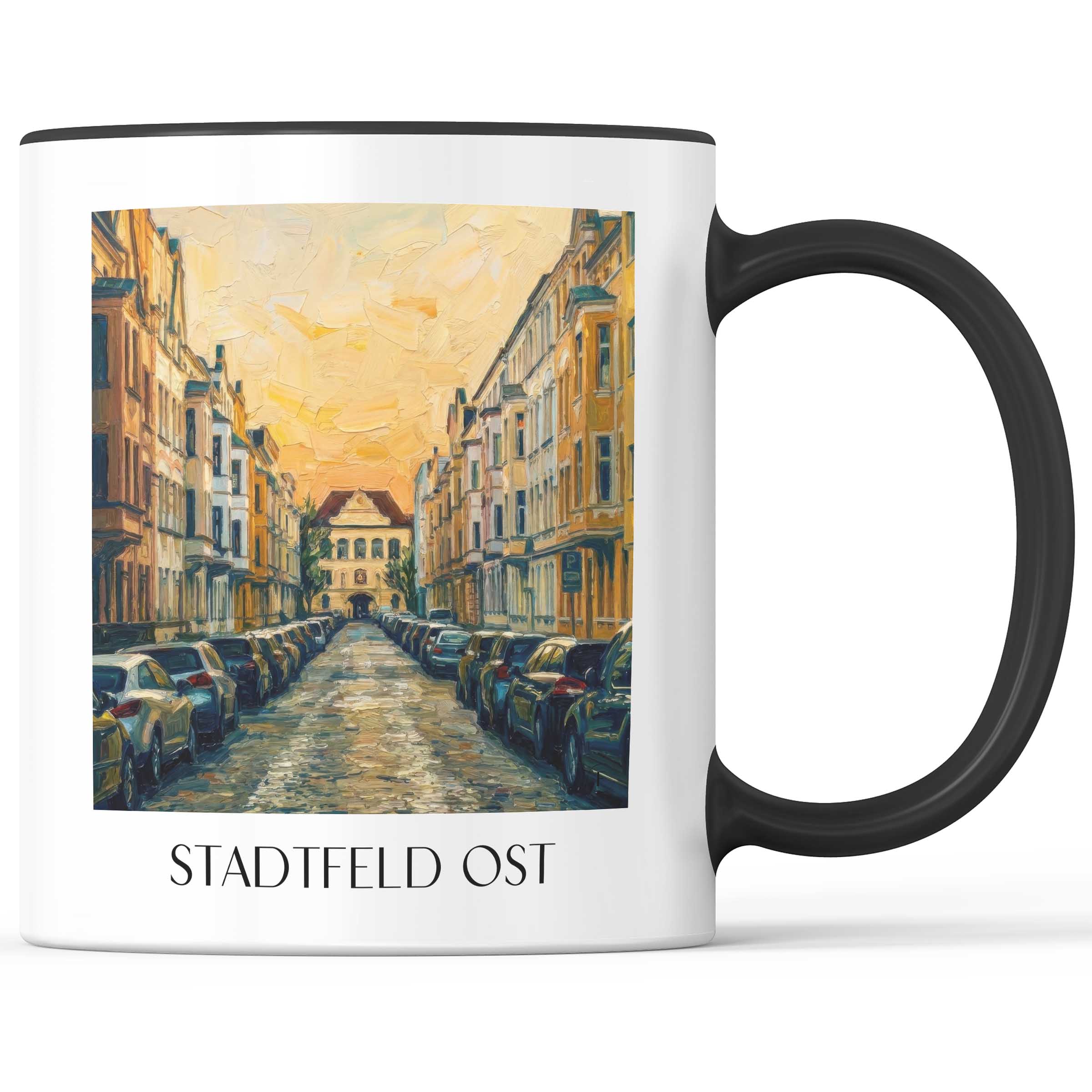 stadtfeld-ost-magdeburg-deutschland-kaffeebecher-oil-painting-oelgemaelde