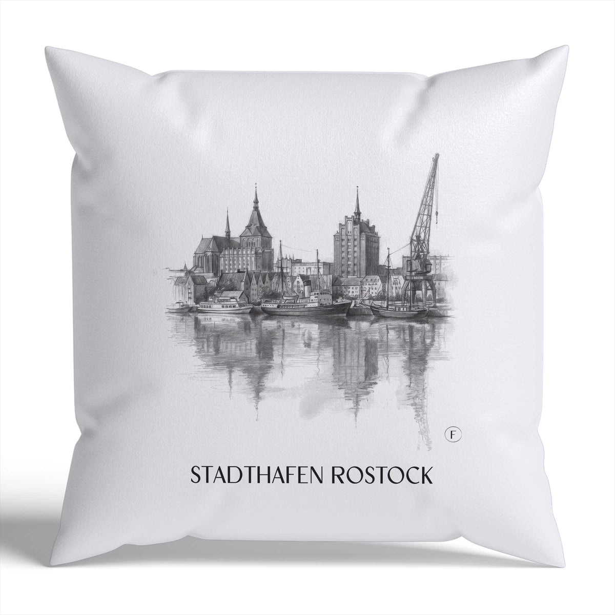 stadthafen-rostock-deutschland-kissenbezug-bleistift-zeichnung-drawing