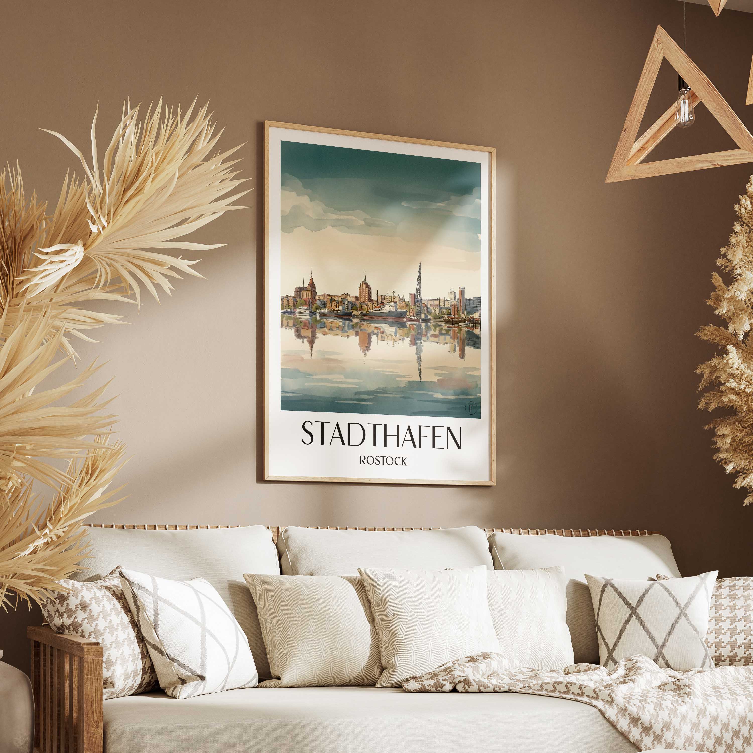 stadthafen-rostock-deutschland-poster-aquarell