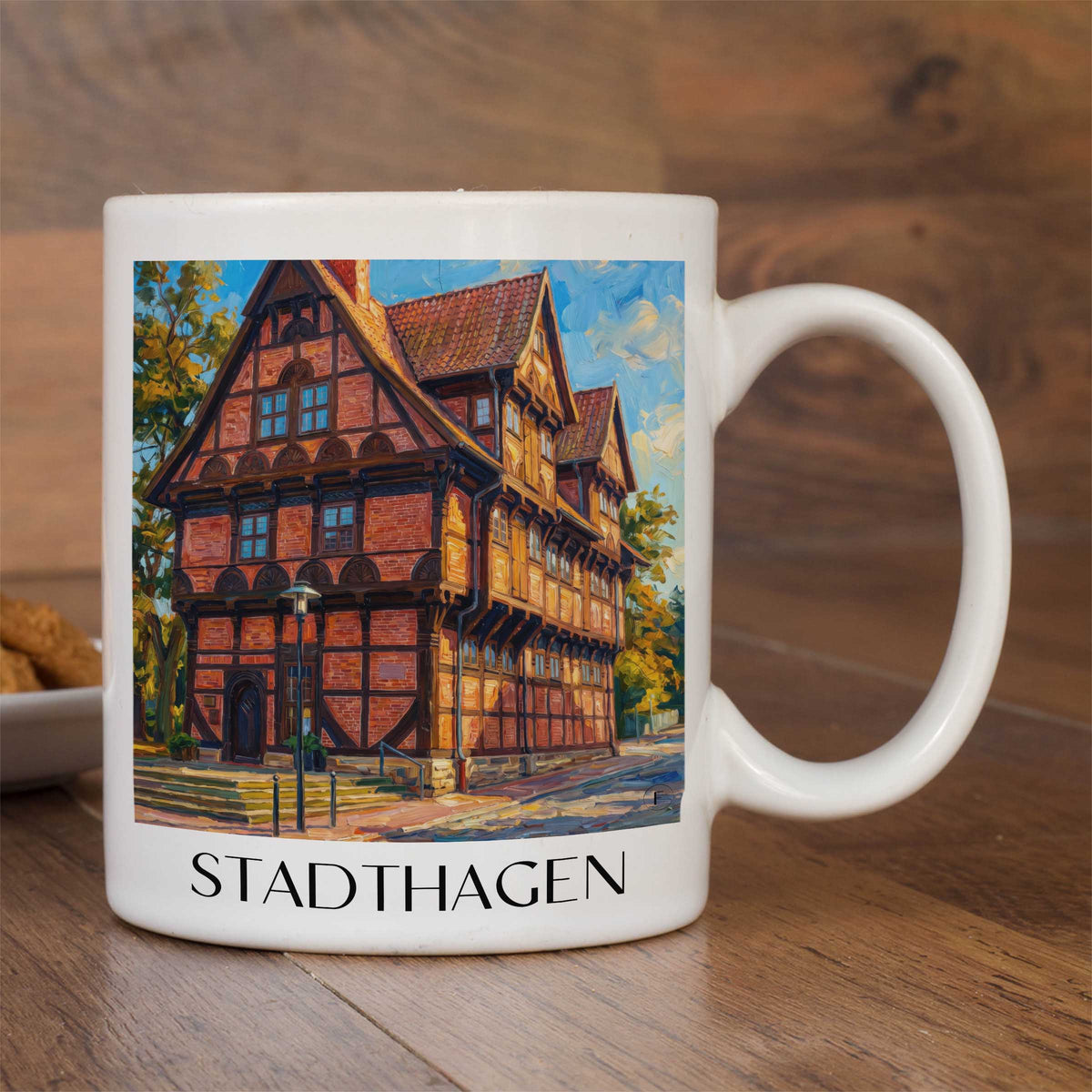 stadthagen-niedersachsen-deutschland-kaffeebecher-oil-painting-oelgemaelde