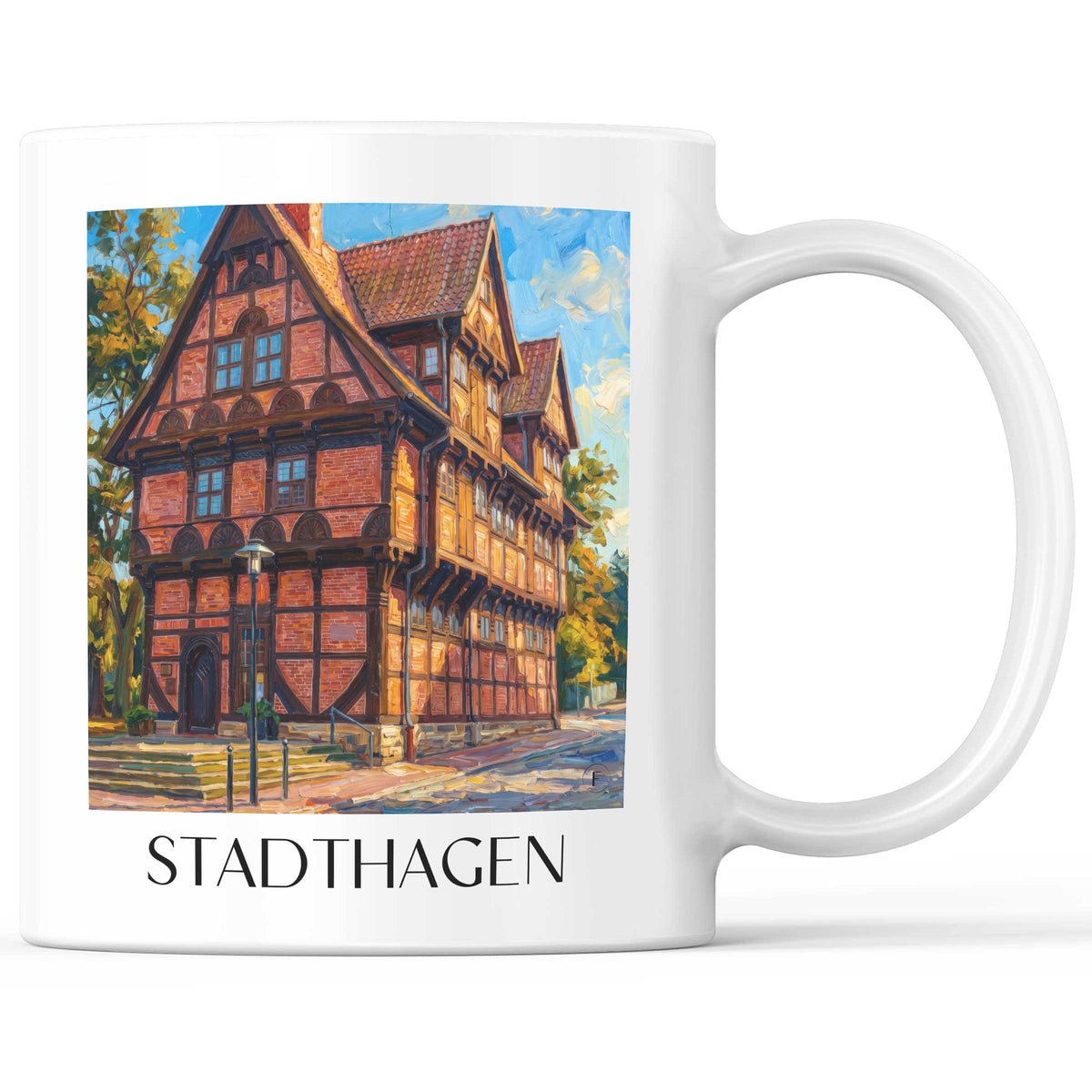 stadthagen-niedersachsen-deutschland-kaffeebecher-oil-painting-oelgemaelde