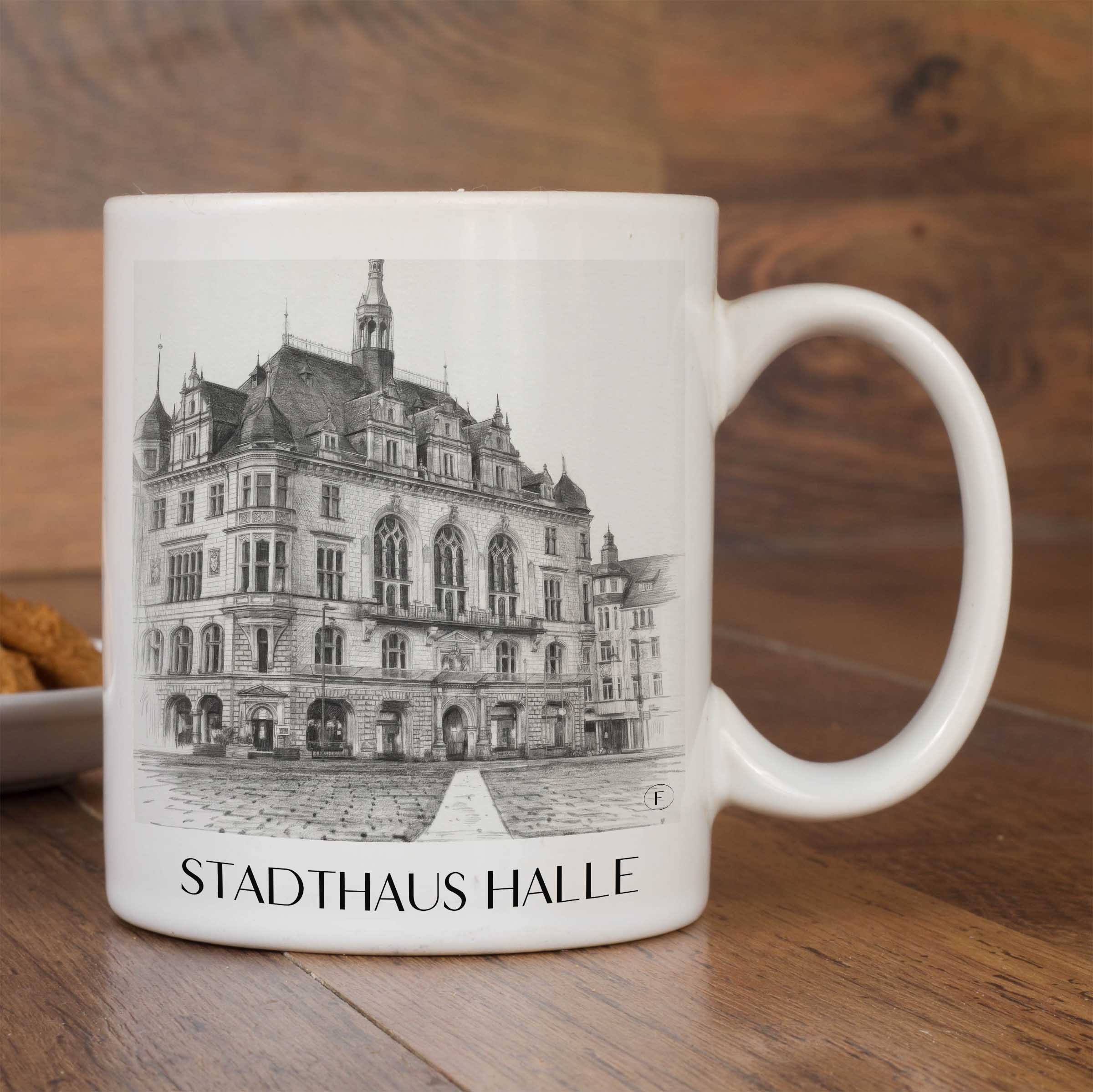 stadthaus-halle-deutschland-kaffeebecher-bleistift-zeichnung-drawing