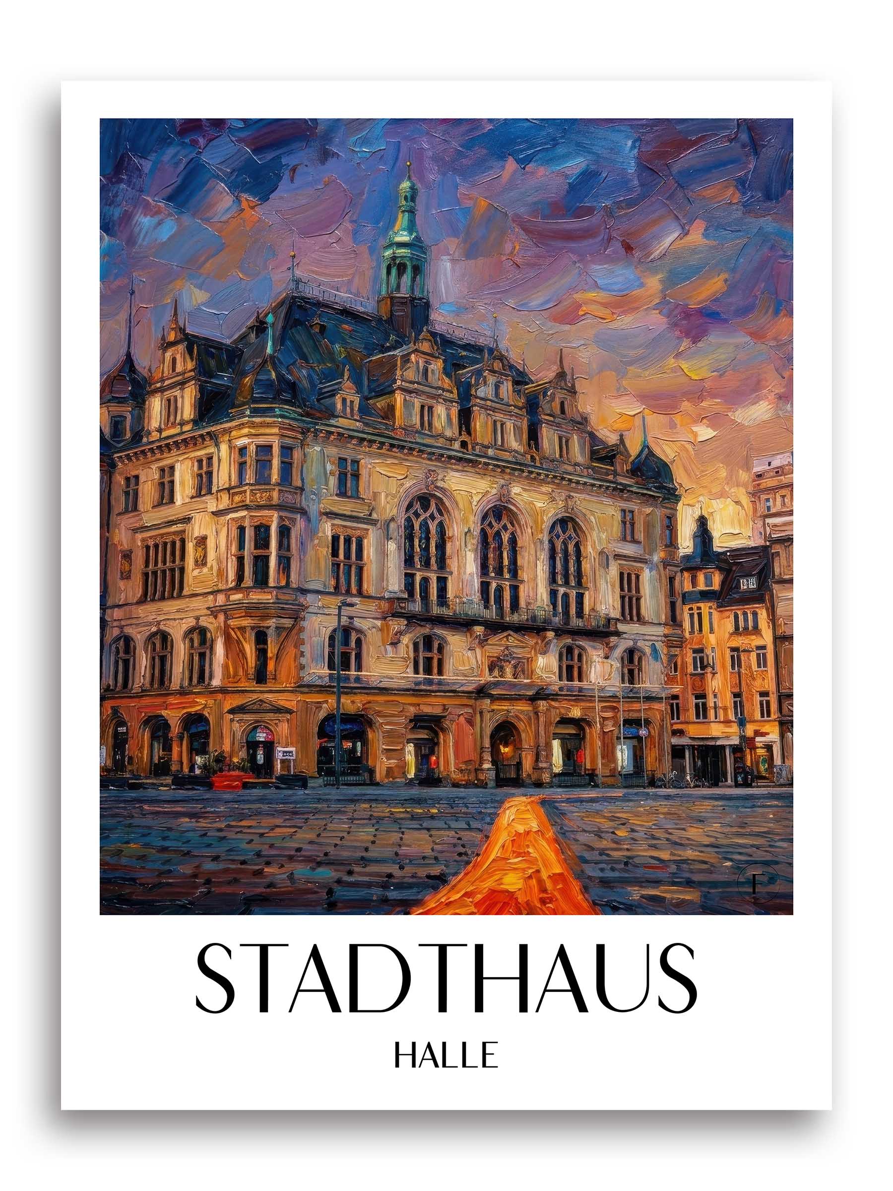 stadthaus-halle-deutschland-poster-oil-painting-oelgemaelde
