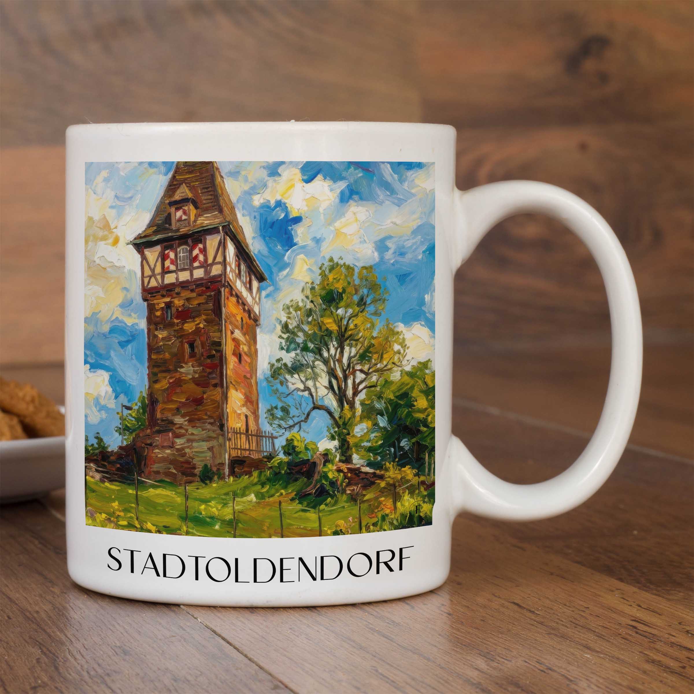 stadtoldendorf-niedersachsen-deutschland-kaffeebecher-oil-painting-oelgemaelde