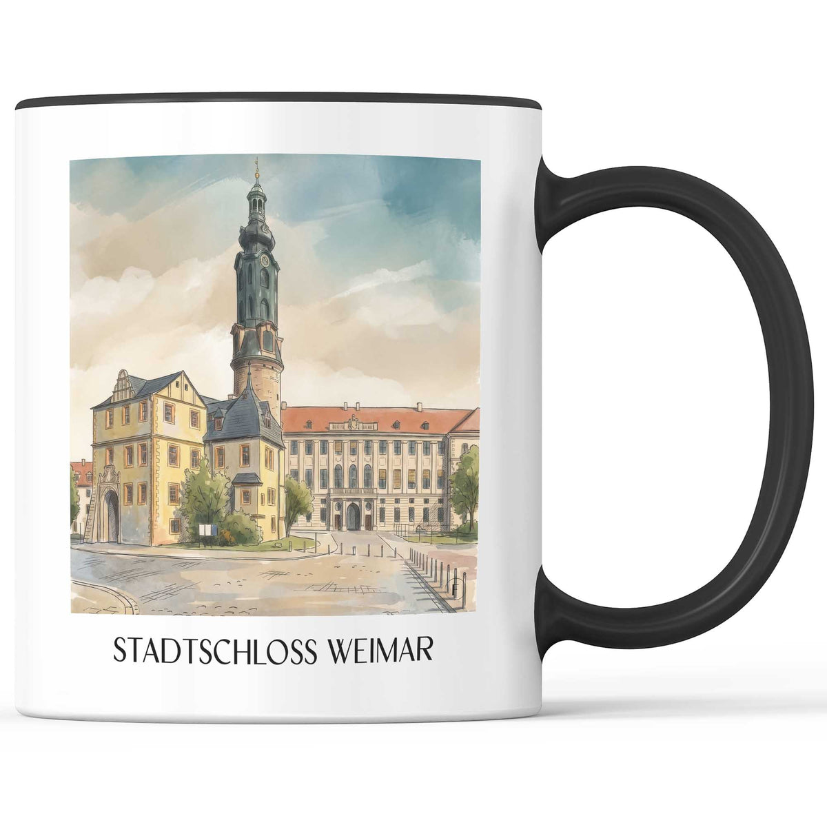 stadtschloss-weimar-deutschland-kaffeebecher-aquarell