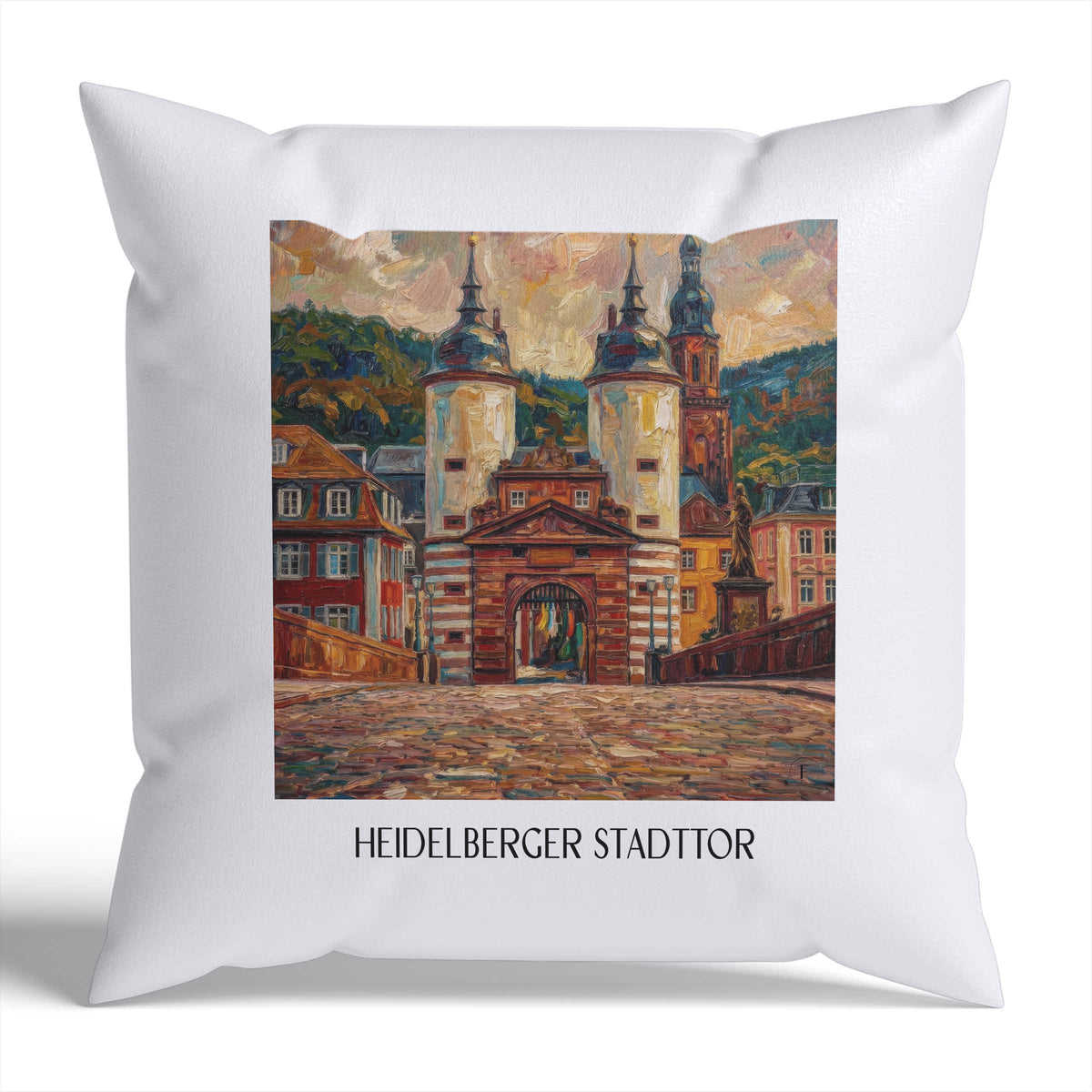 stadttor-heidelberg-deutschland-kissenbezug-oil-painting-oelgemaelde