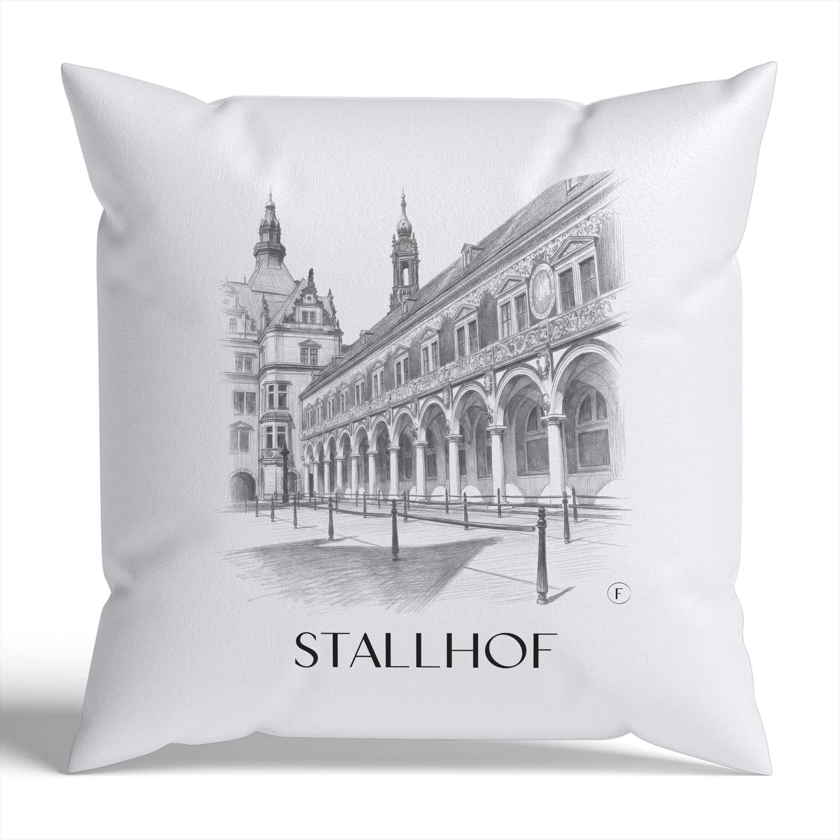 stallhof-dresden-deutschland-kissenbezug-bleistift-zeichnung-drawing
