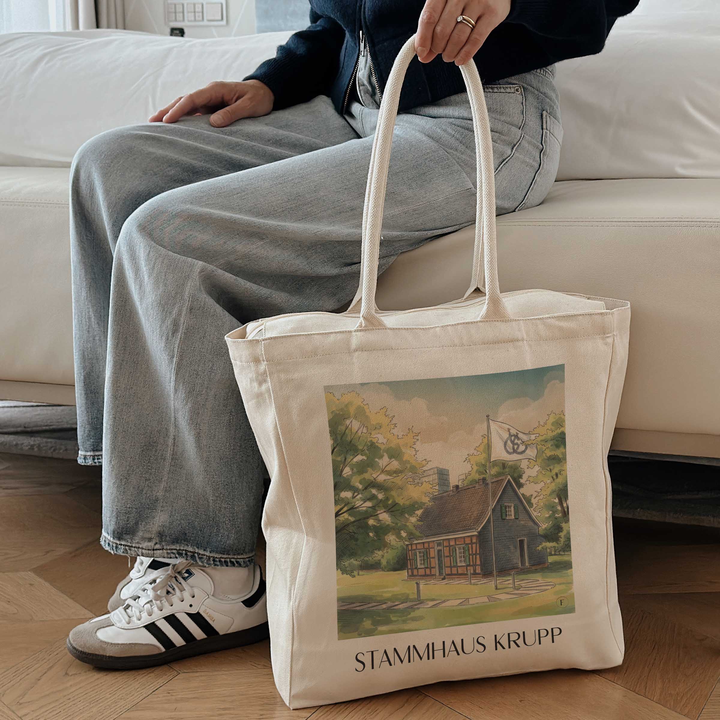 stammhaus-krupp-essen-deutschland-einkaufstasche-aquarell