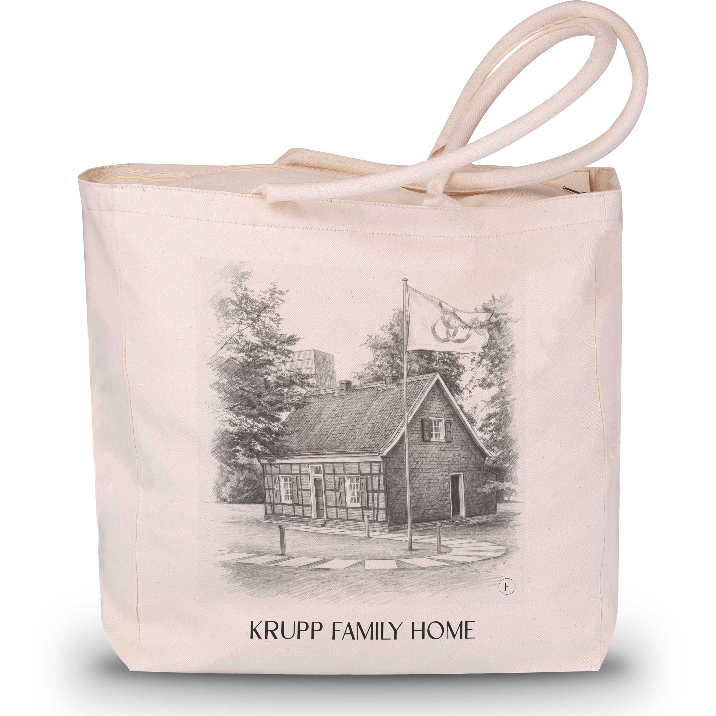 Stammhaus Krupp Shopping Tasche - Essen - Deutschland Tote Bag - Einkaufstasche im Zeichnung Stil