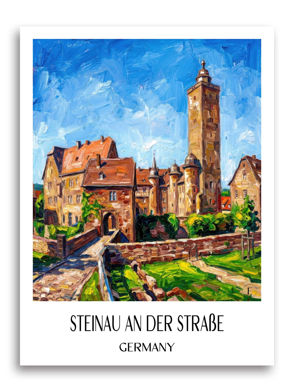 Steinau an der Straße Poster - Spessart - Deutschland Kunstdruck - Ölgemälde von A4 bis A1 - favplace