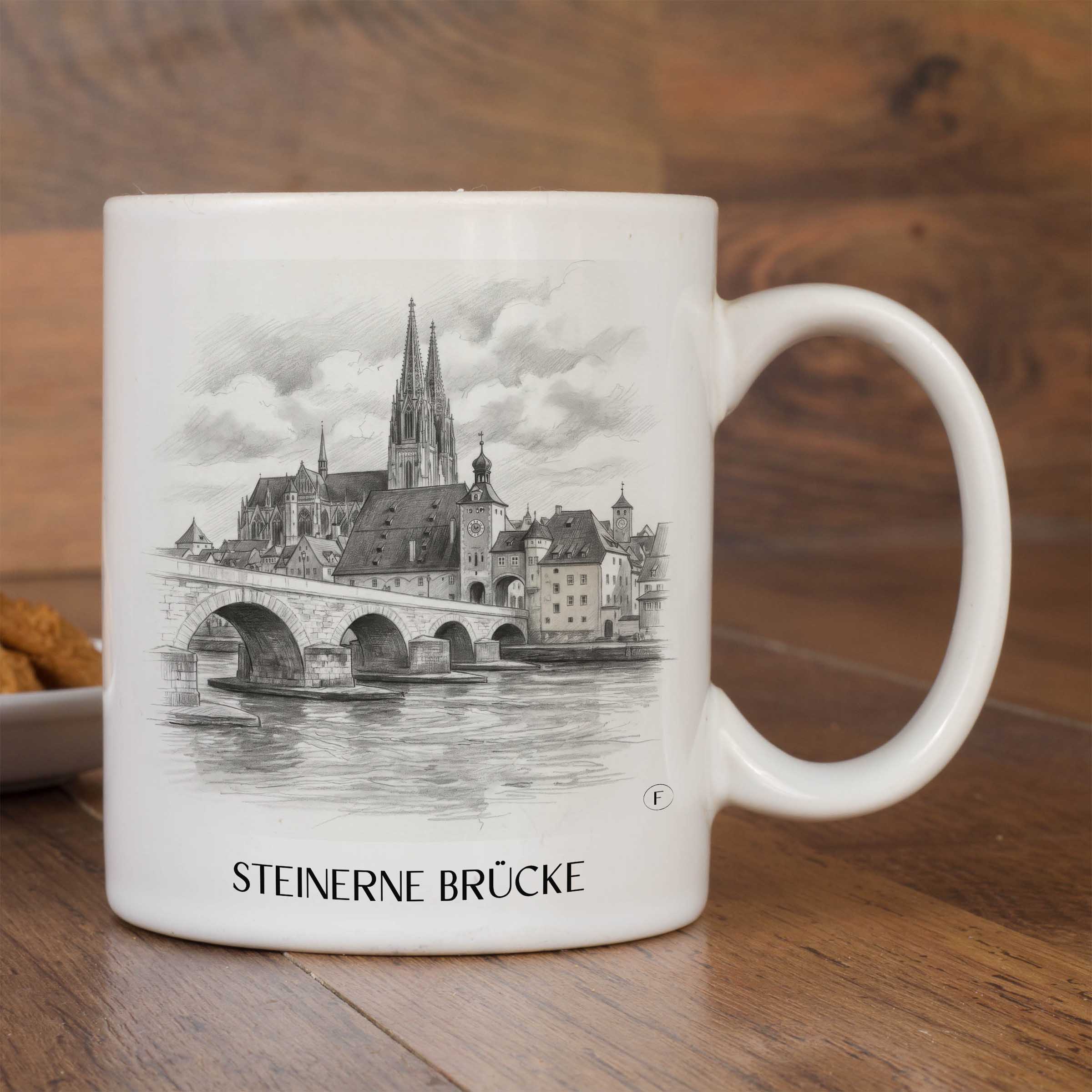 steinerne-brücke-regensburg-deutschland-kaffeebecher-bleistift-zeichnung-drawing