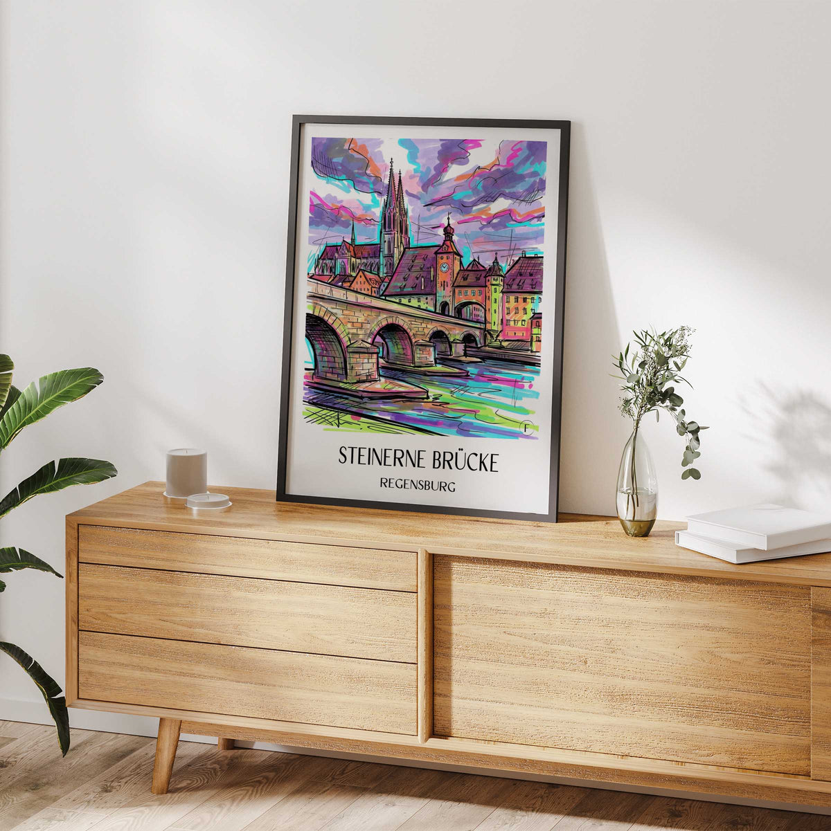 steinerne-brücke-regensburg-deutschland-poster-graffiti