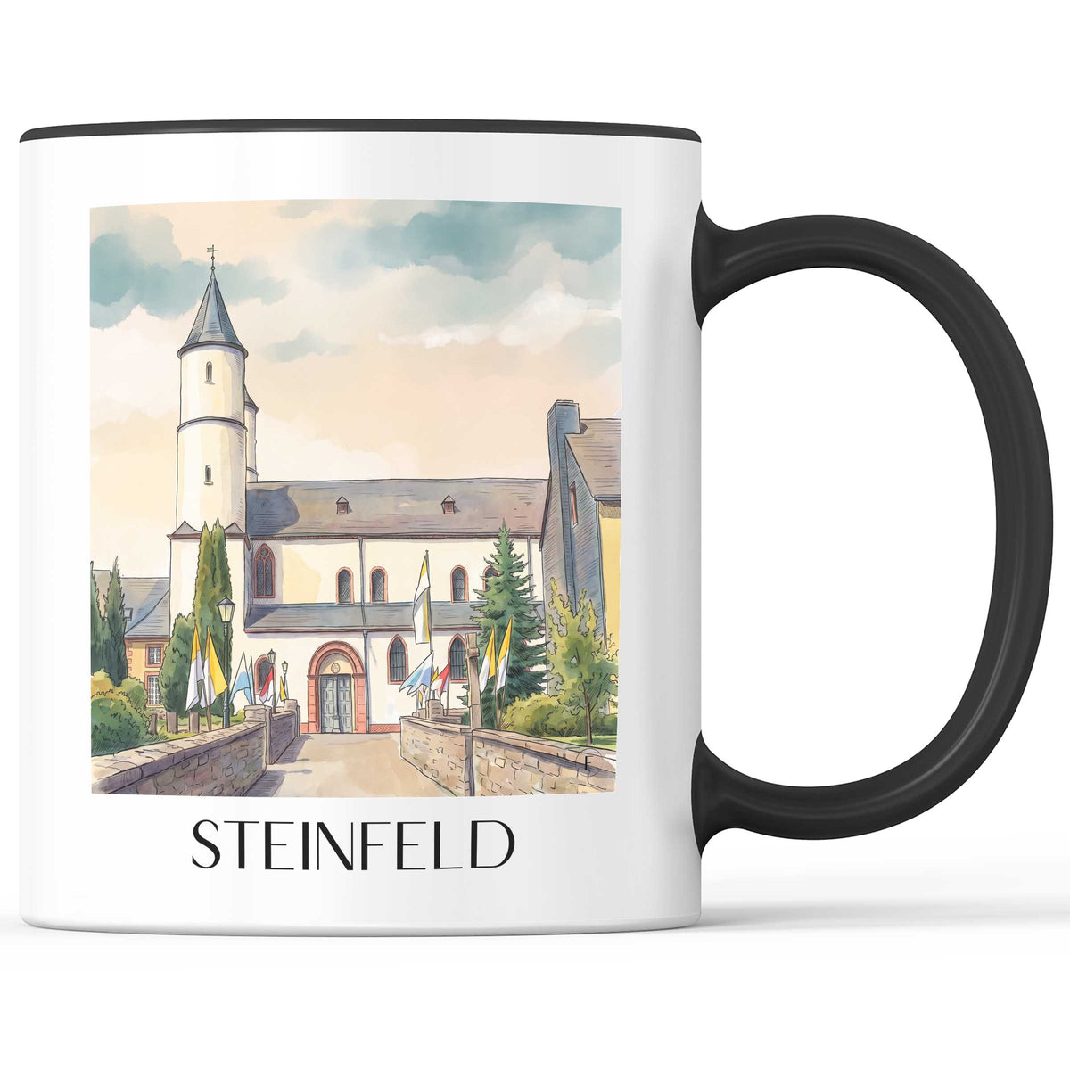 steinfeld-eifel-deutschland-kaffeebecher-aquarell