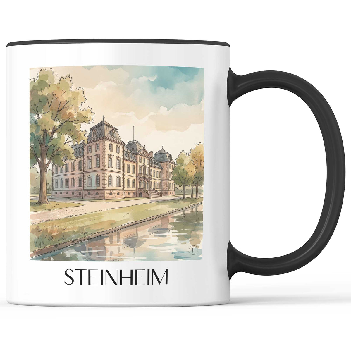 steinheim-hanau-deutschland-kaffeebecher-aquarell