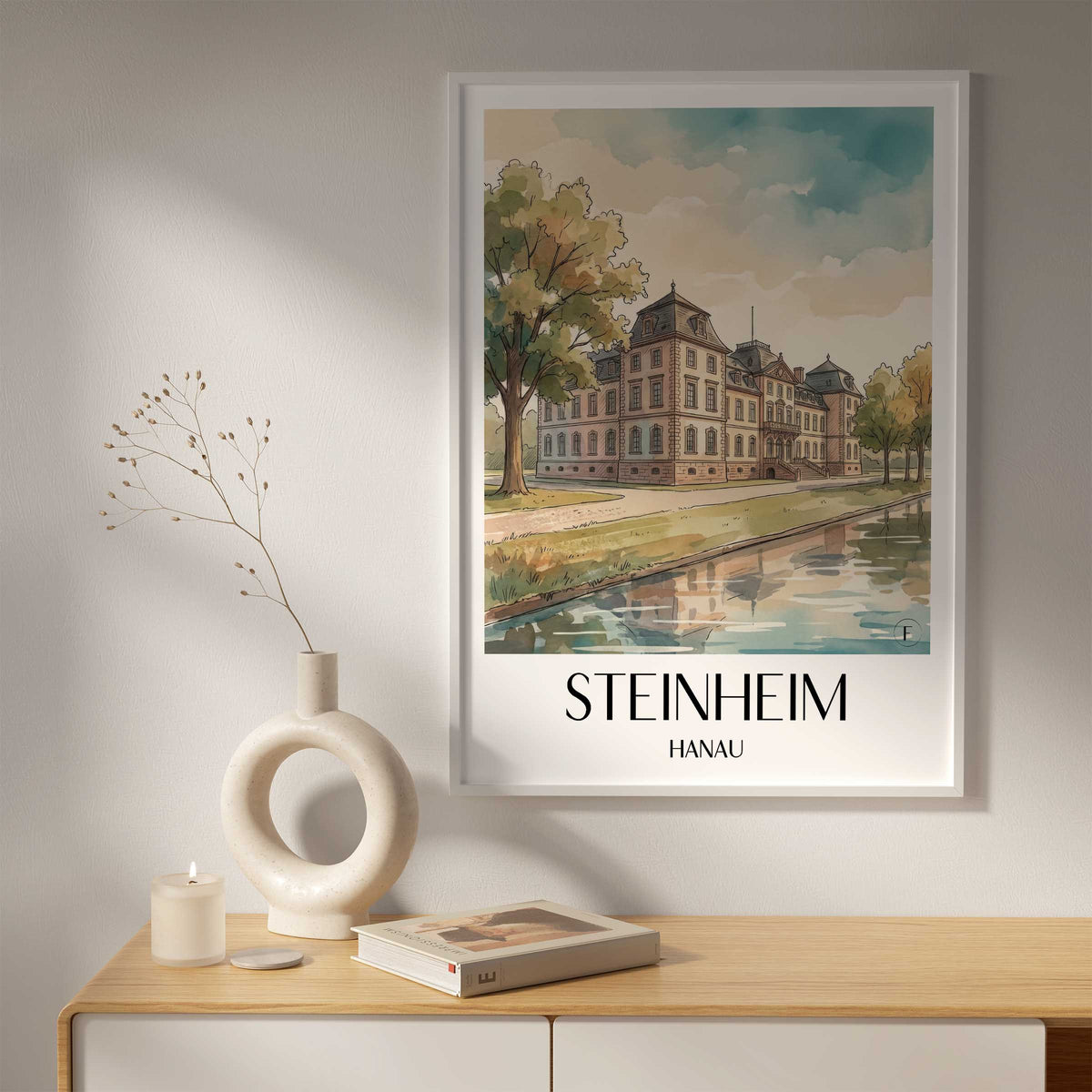 steinheim-hanau-deutschland-poster-aquarell