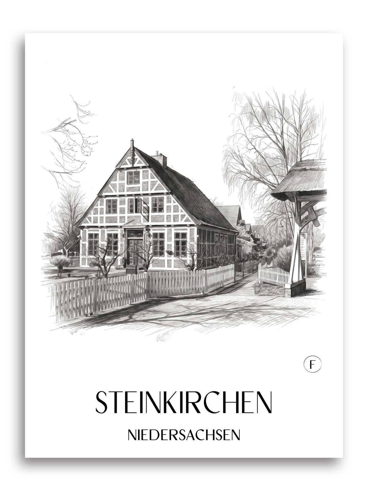 steinkirchen-niedersachsen-deutschland-poster-bleistift-zeichnung-drawing