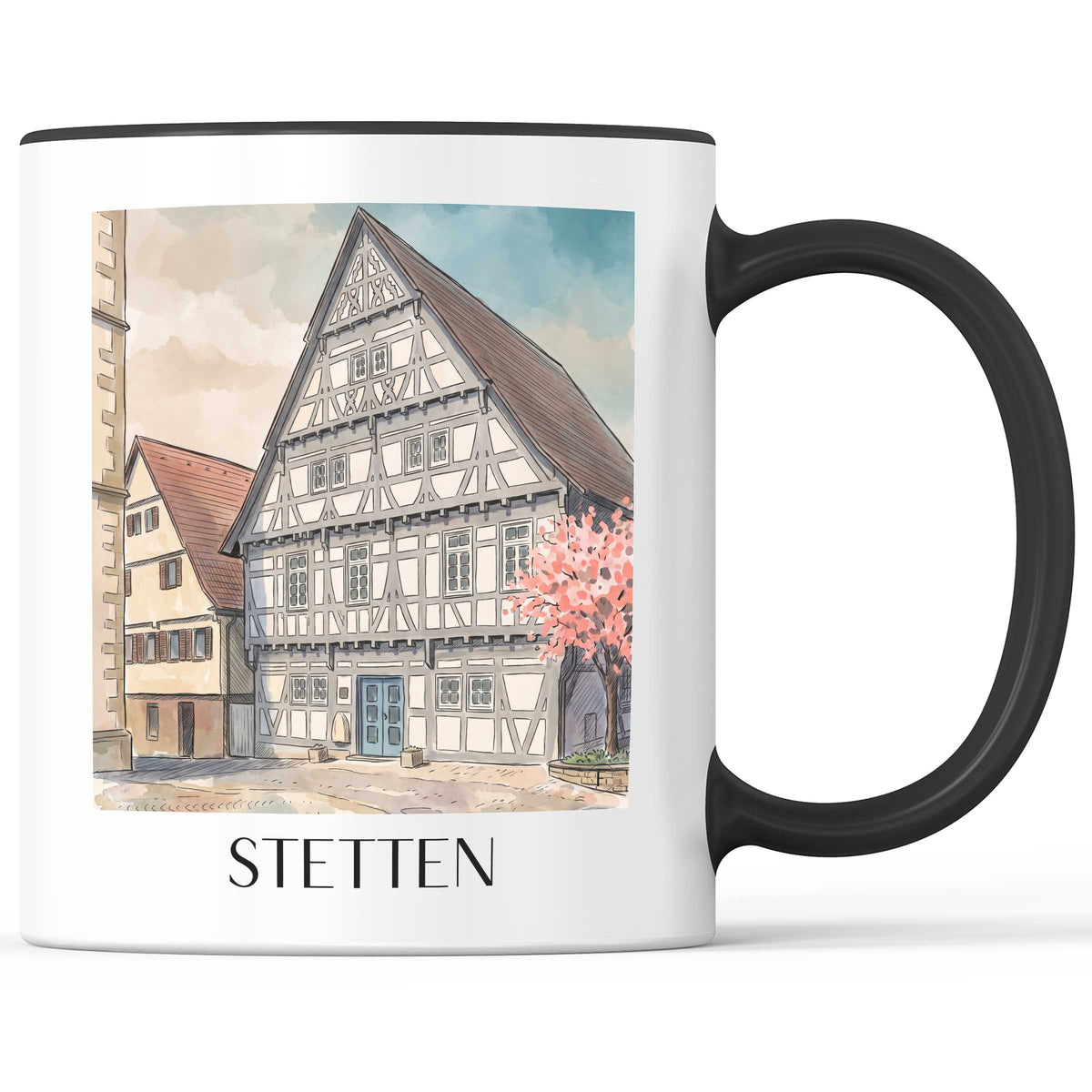 stetten-remstal-deutschland-kaffeebecher-aquarell