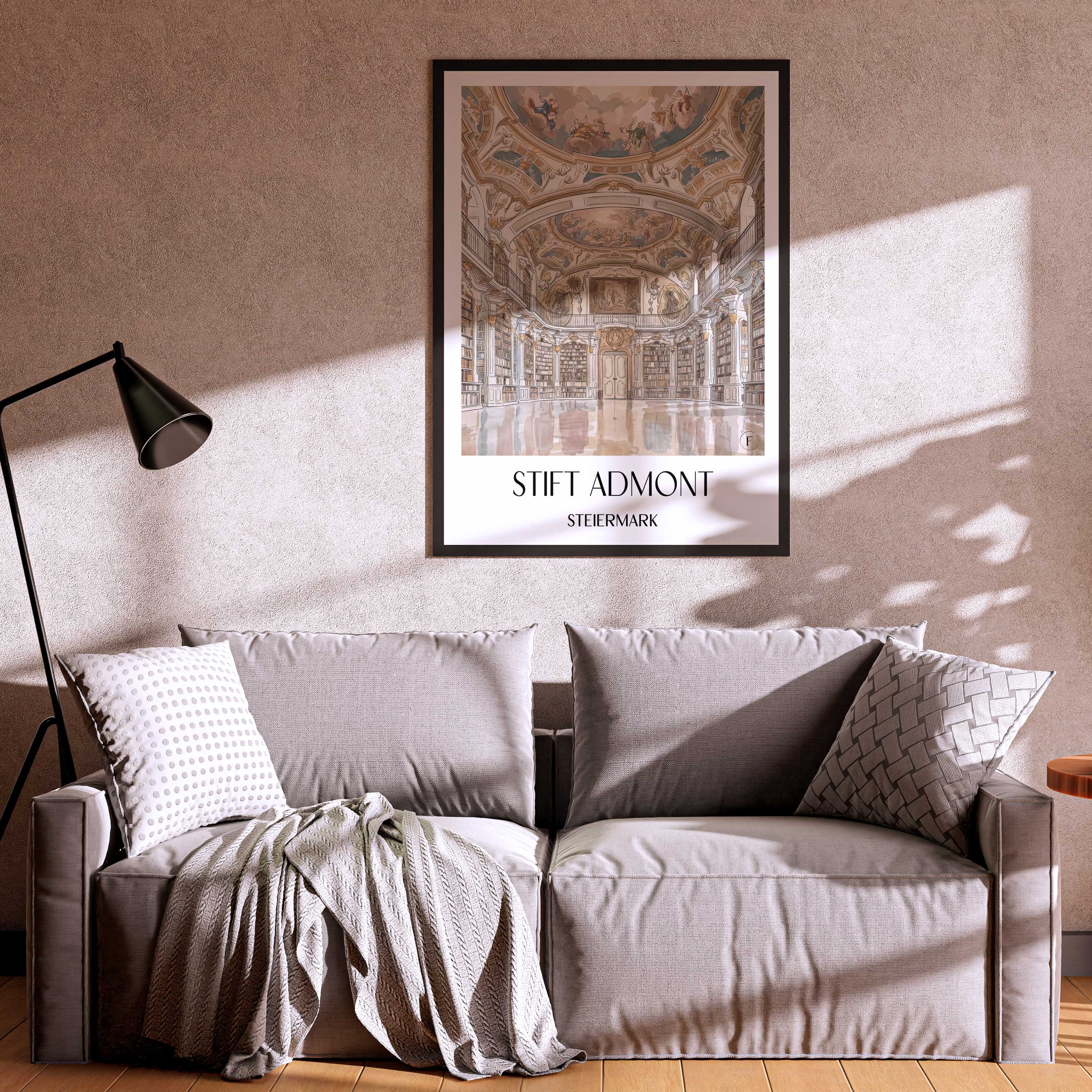stift-admont-steiermark-österreich-poster-aquarell