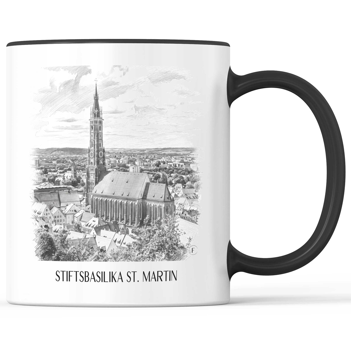 stiftsbasilika-st.-martin-landshut-deutschland-kaffeebecher-bleistift-zeichnung-drawing