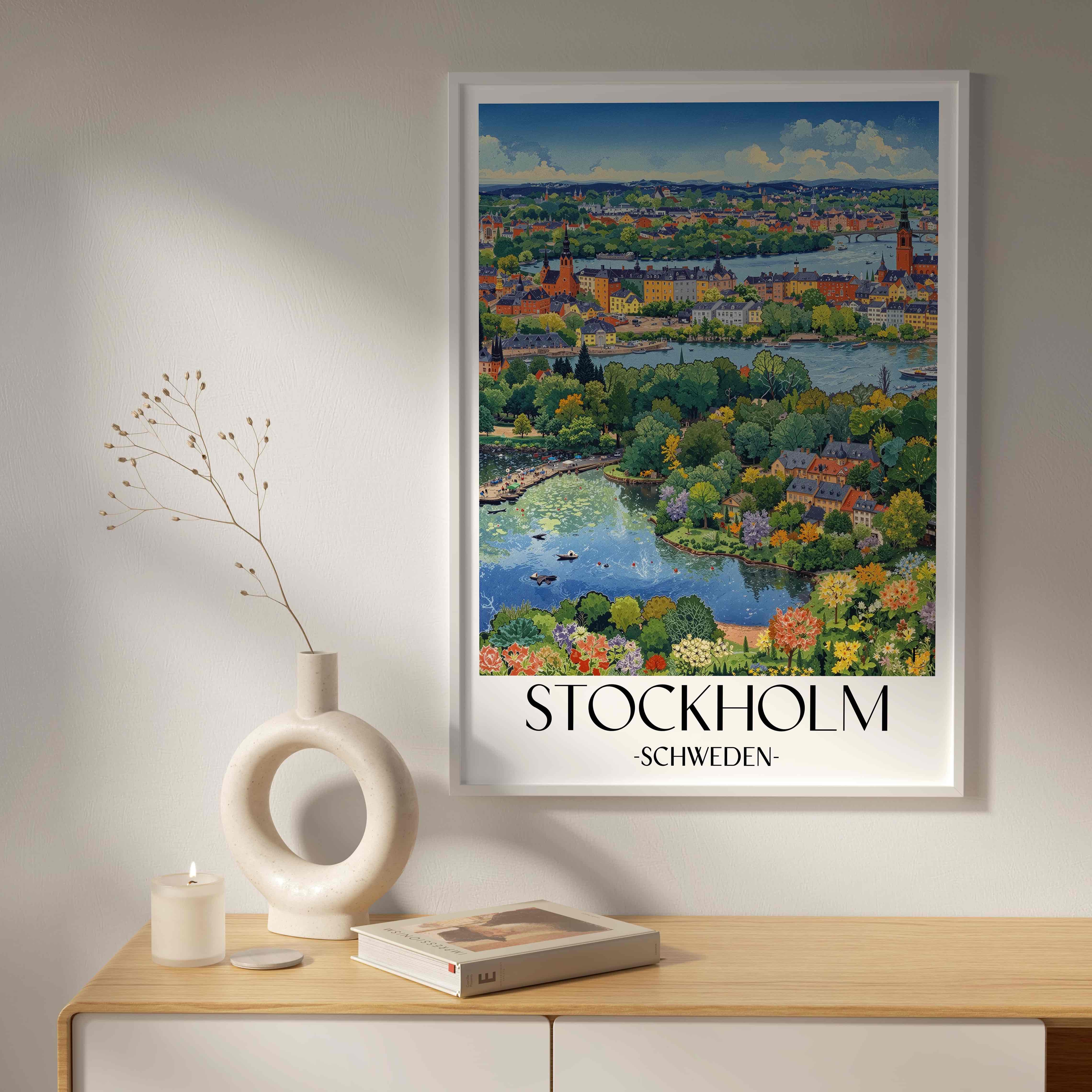 stockholm-schweden-poster-aquarell