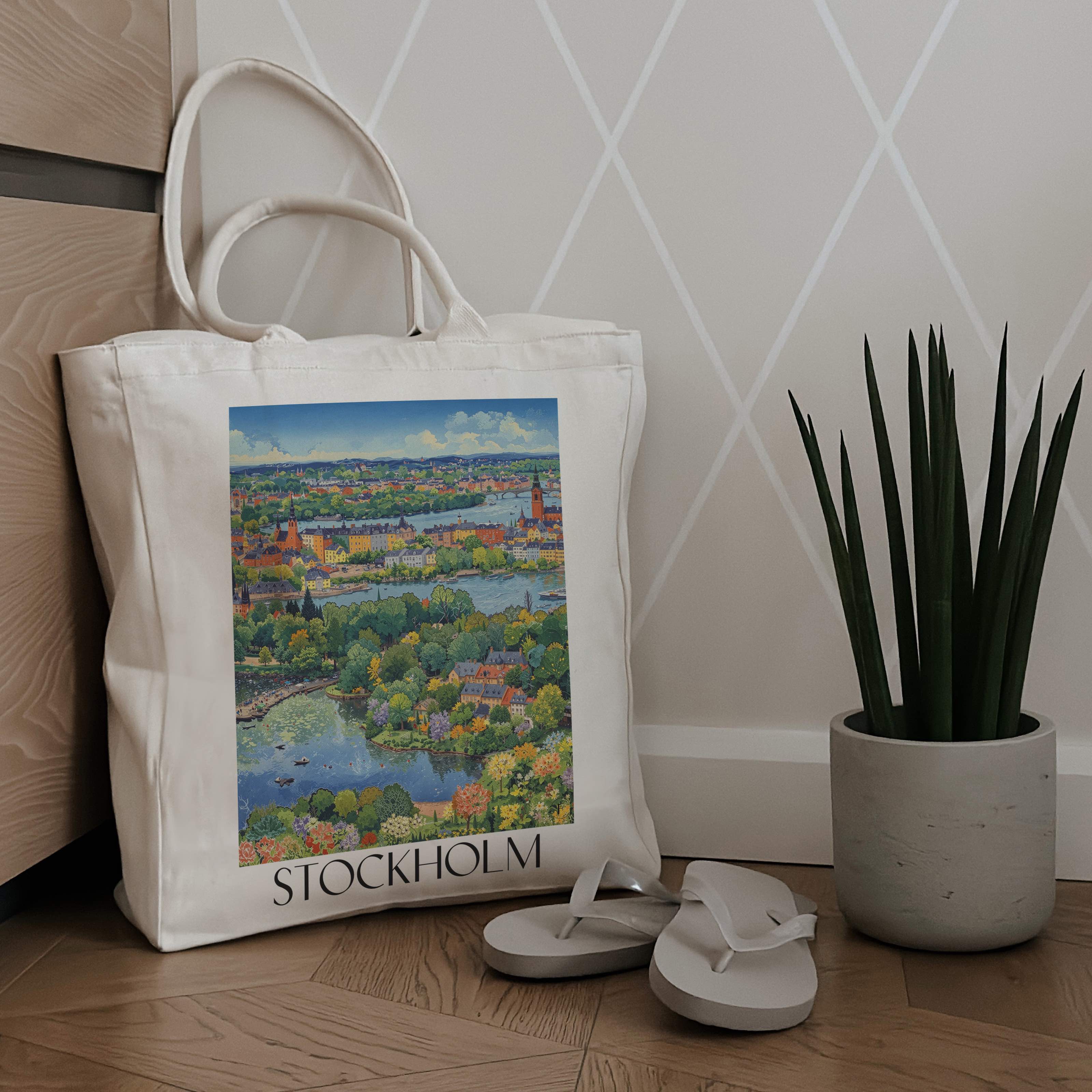 stockholm-schweden-einkaufstasche-aquarell