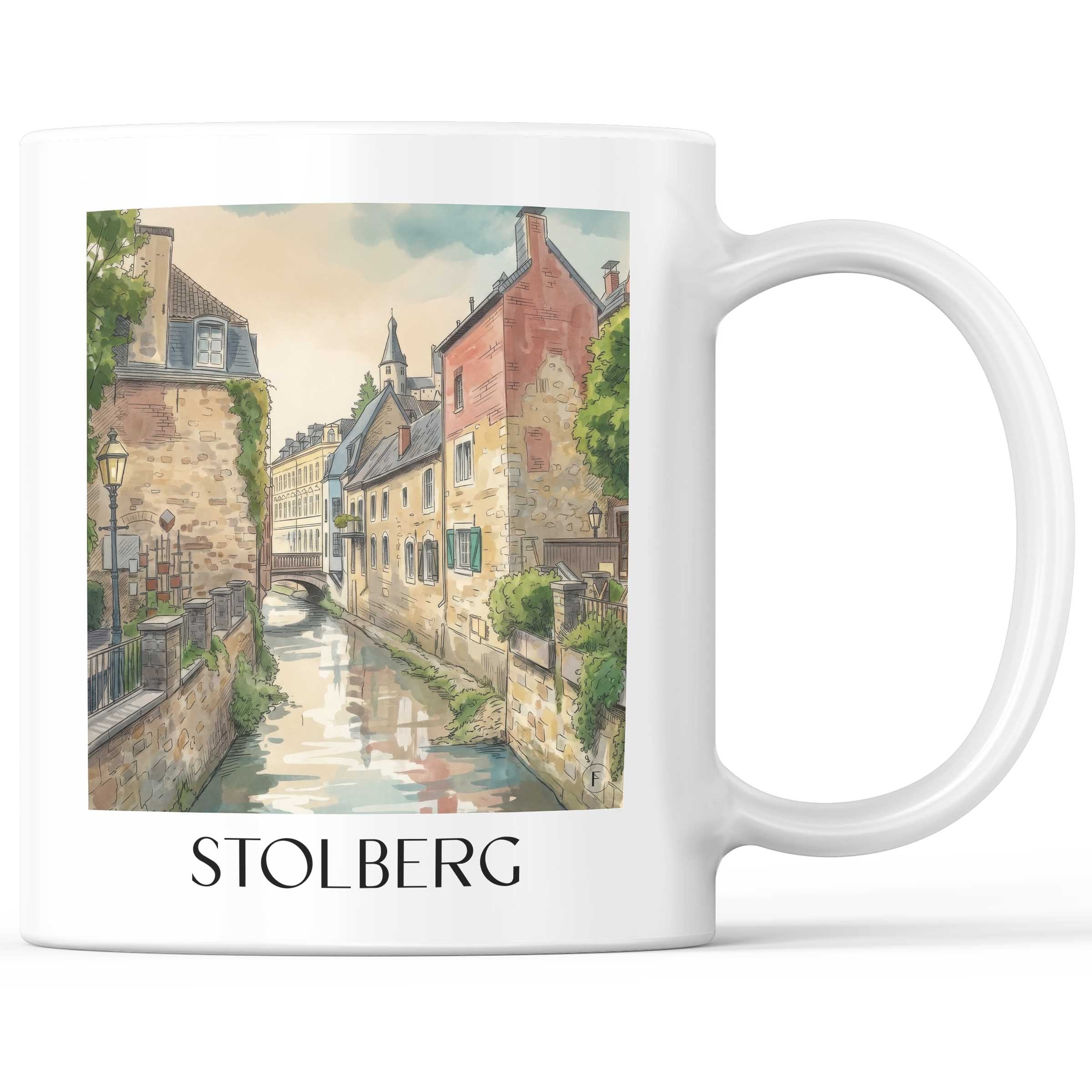stolberg-rheinland-deutschland-kaffeebecher-aquarell