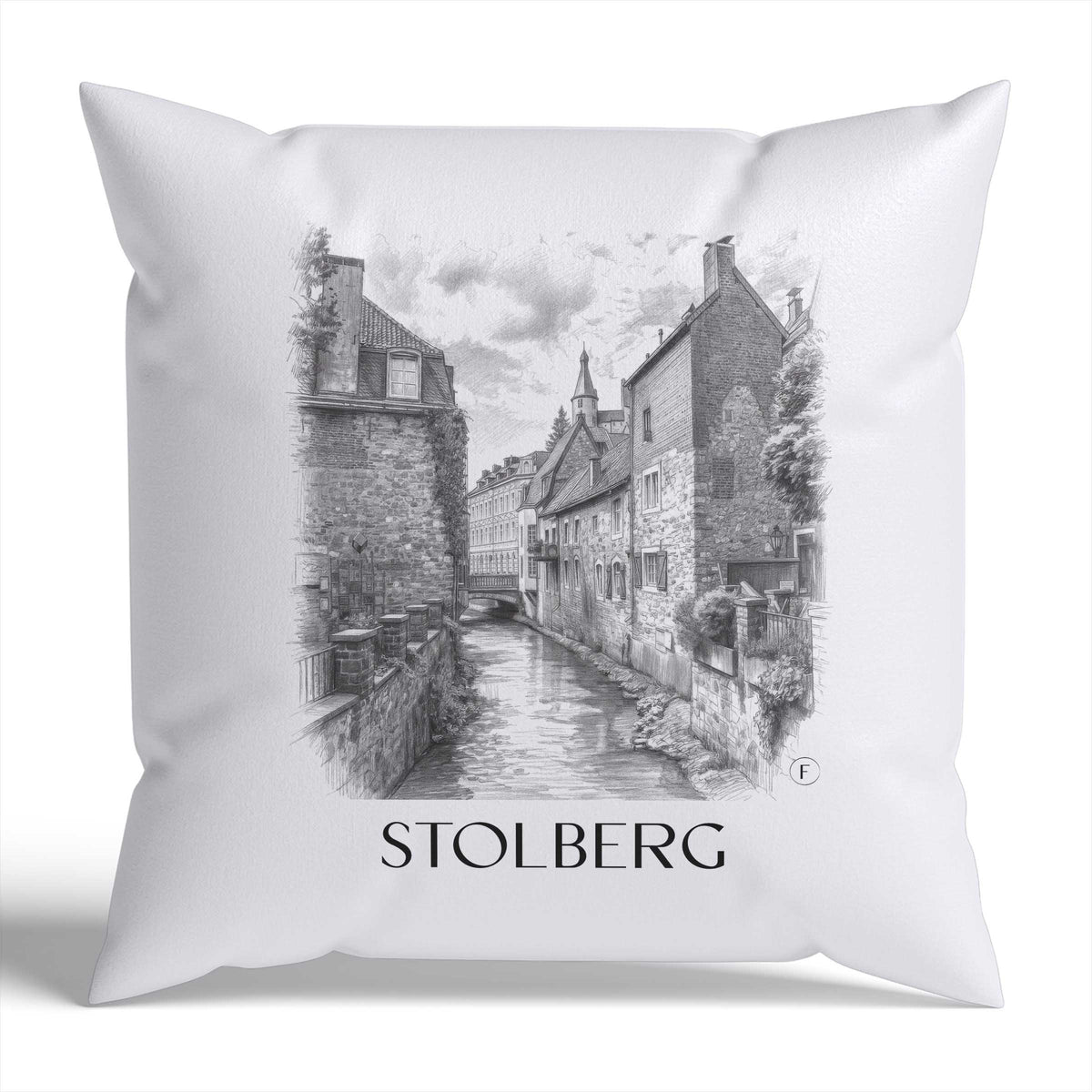 stolberg-rheinland-deutschland-kissenbezug-bleistift-zeichnung-drawing