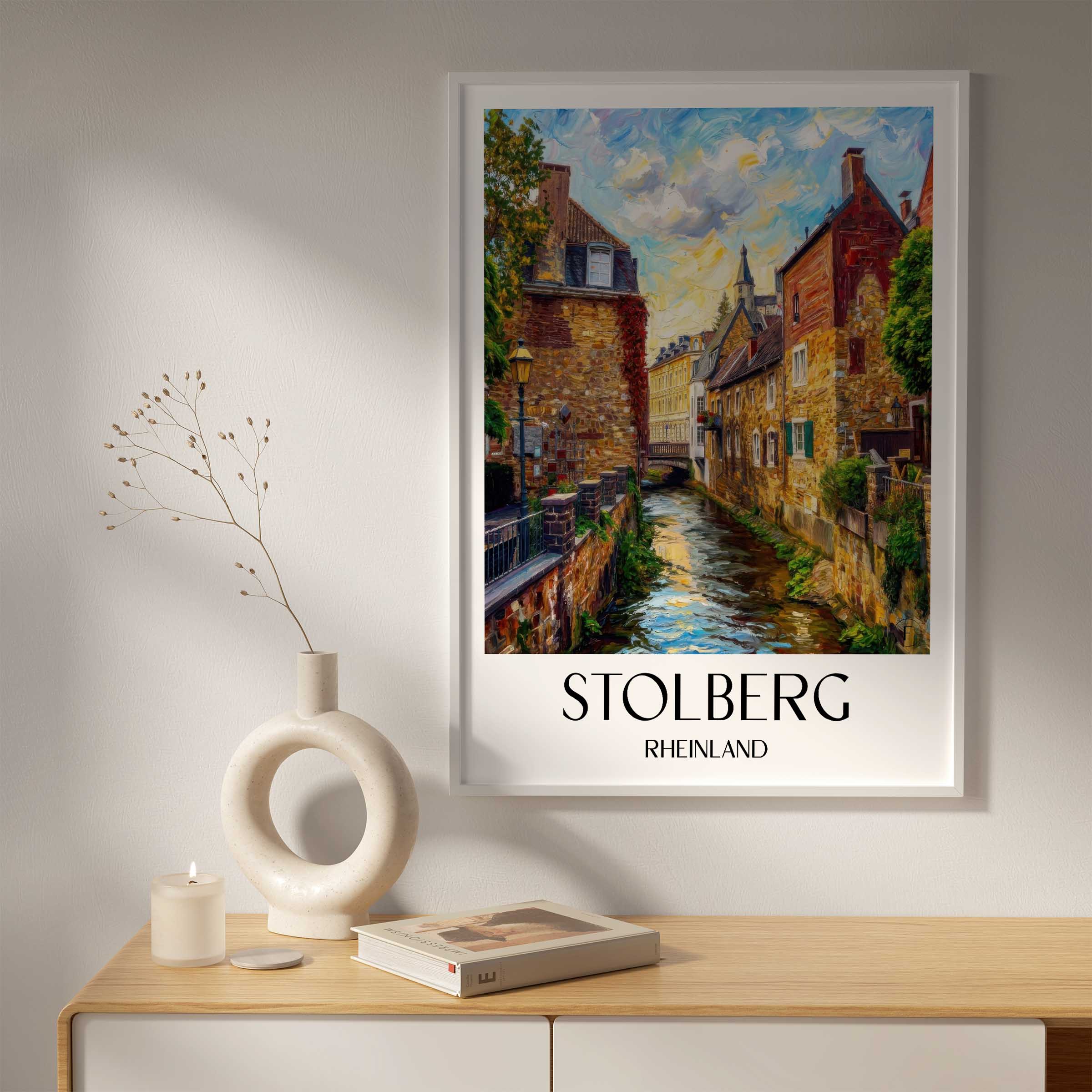 stolberg-rheinland-deutschland-poster-oil-painting-oelgemaelde