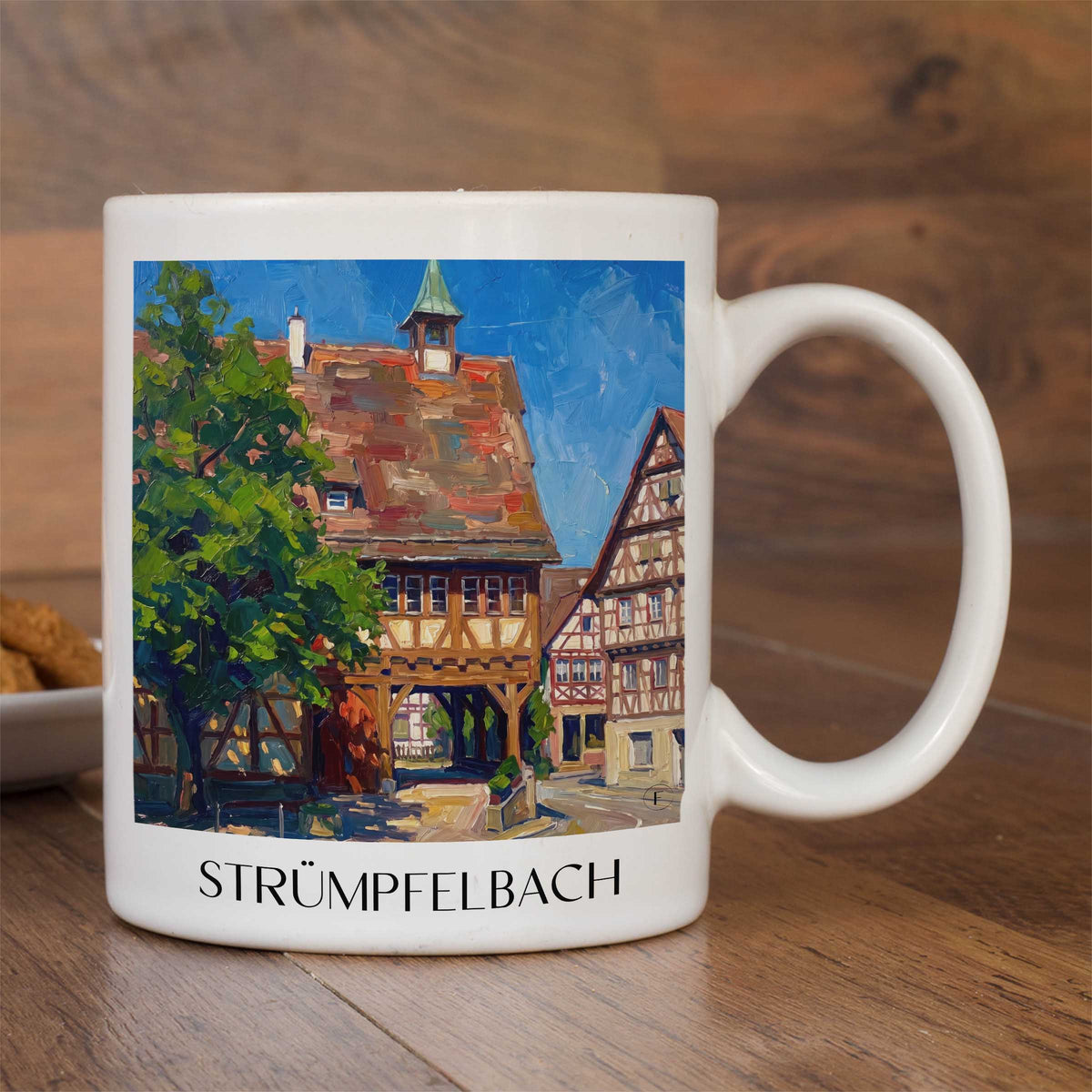 strümpfelbach-remstal-deutschland-kaffeebecher-oil-painting-oelgemaelde