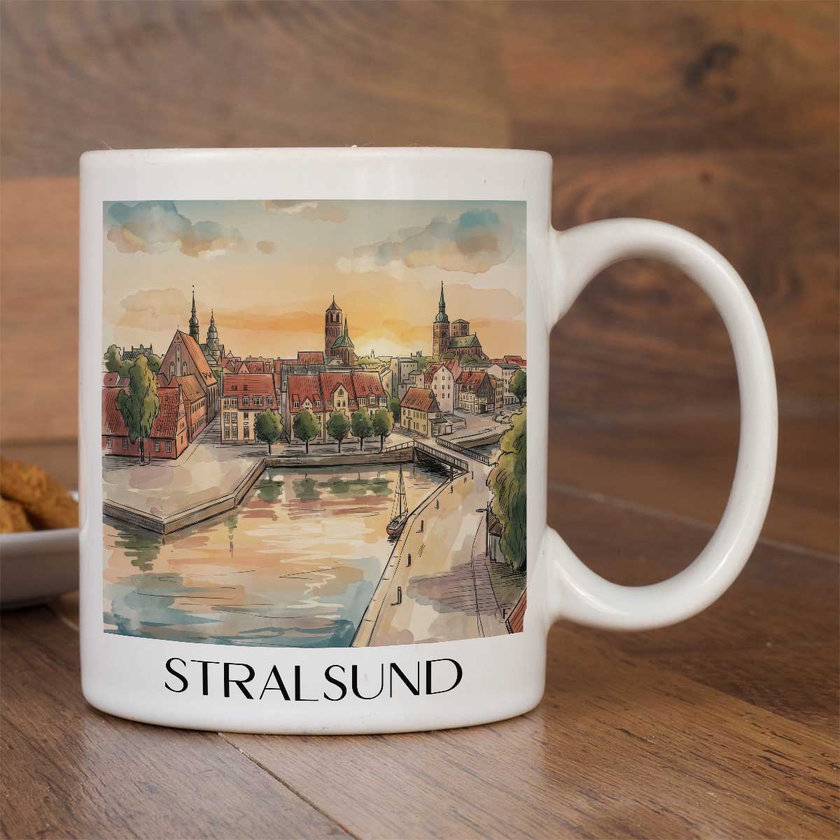stralsund-vorpommern-deutschland-kaffeebecher-aquarell