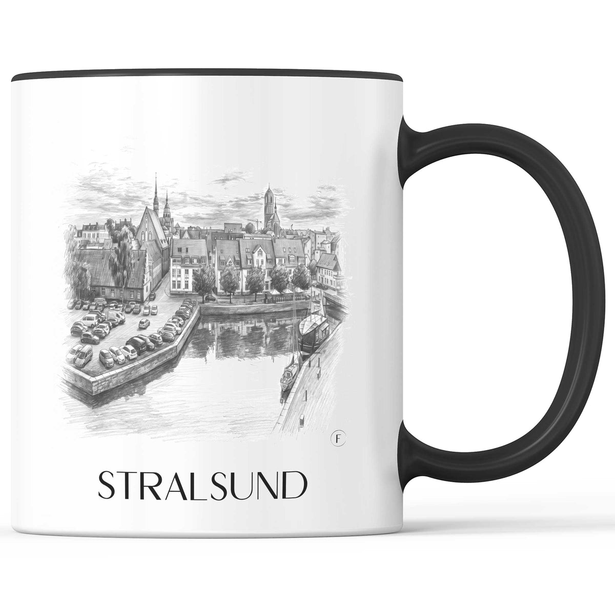 stralsund-vorpommern-deutschland-kaffeebecher-bleistift-zeichnung-drawing