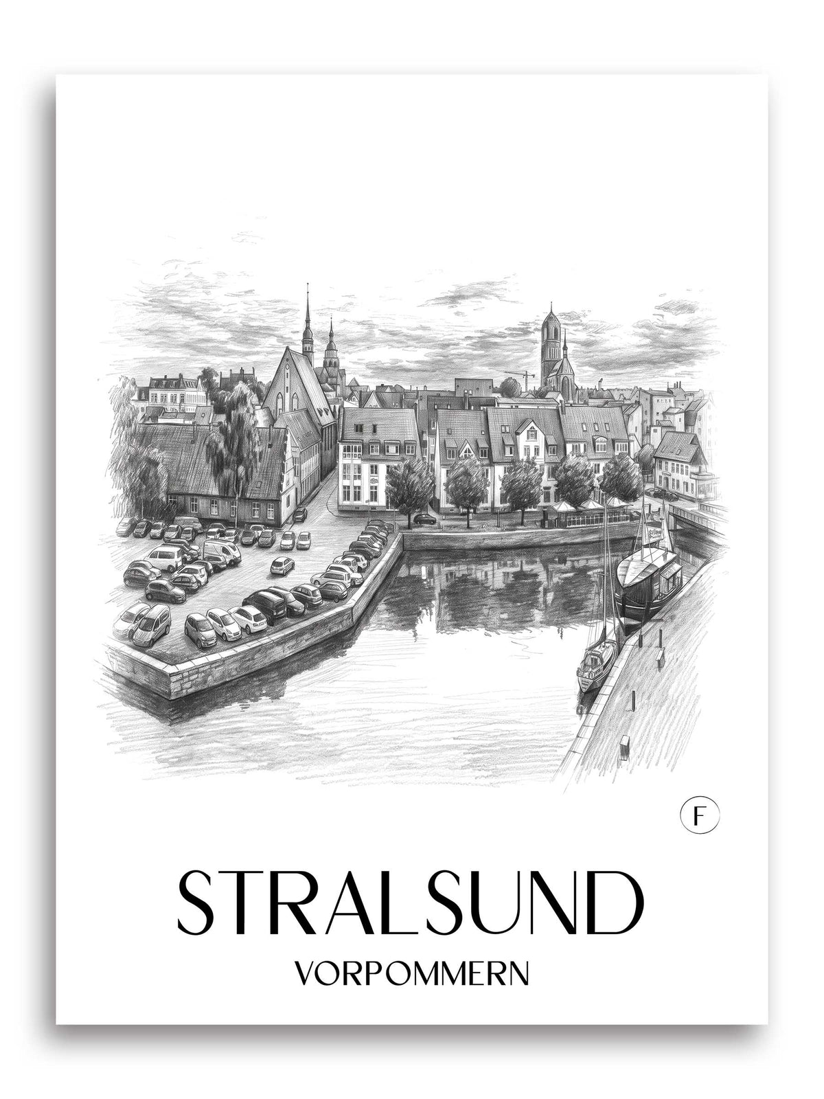 stralsund-vorpommern-deutschland-poster-bleistift-zeichnung-drawing