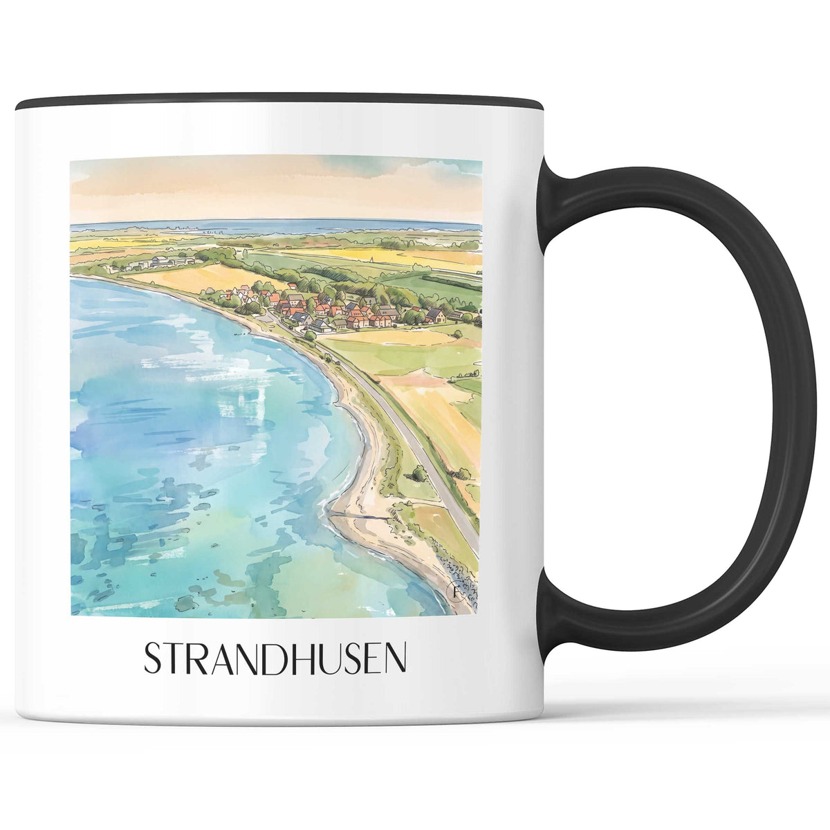 strandhusen-ostsee-deutschland-kaffeebecher-aquarell