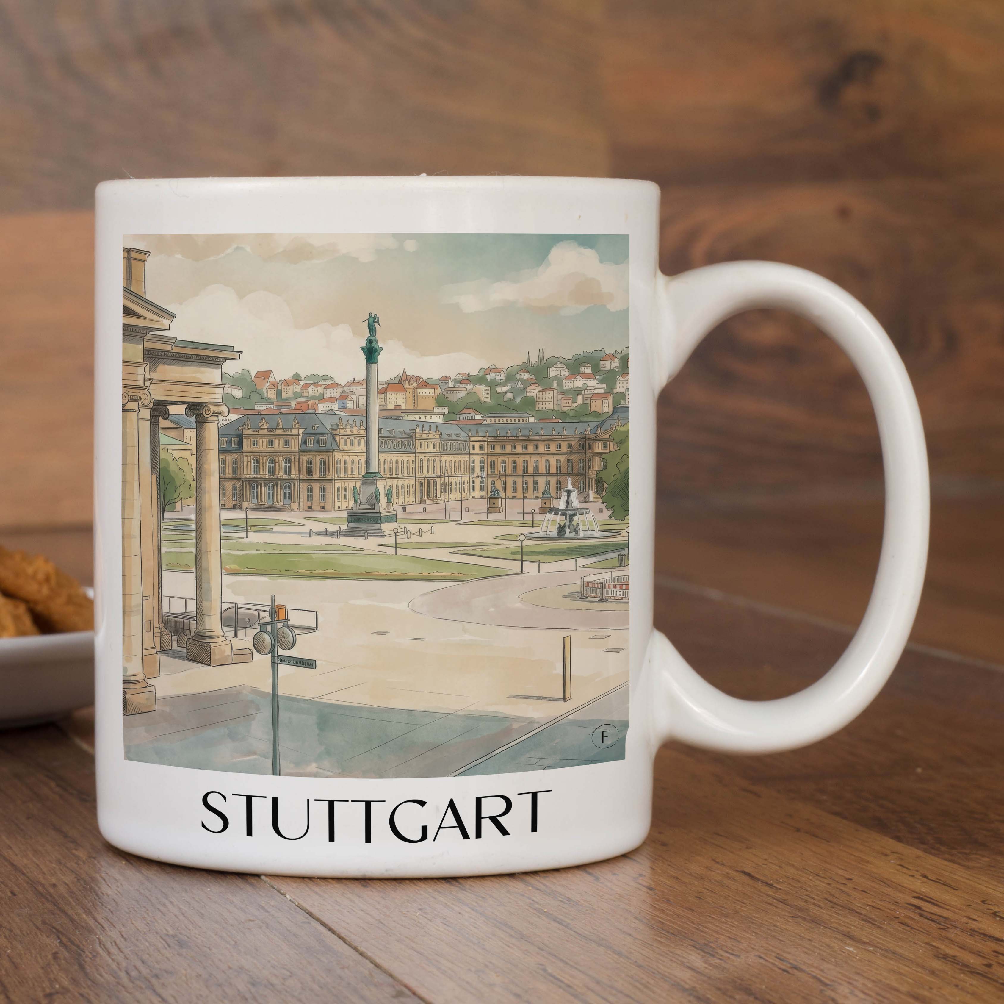 stuttgart-deutschland-kaffeebecher-aquarell