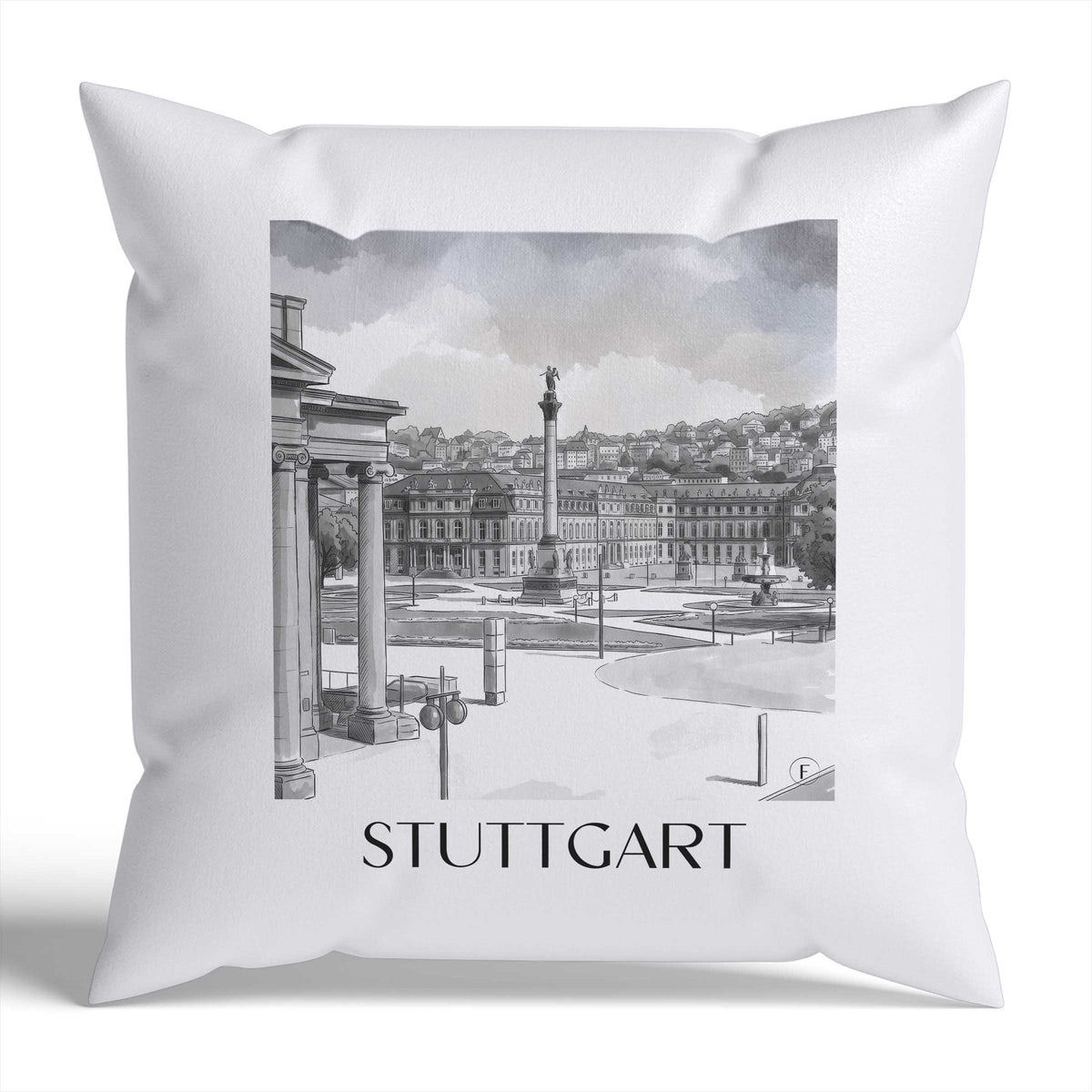 stuttgart-deutschland-deutschland-kissenbezug-aquarell-schwarz-weiss