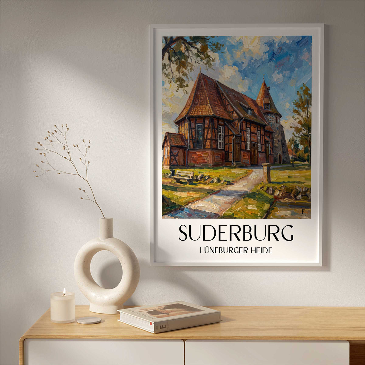 suderburg-lüneburger-heide-deutschland-poster-oil-painting-oelgemaelde