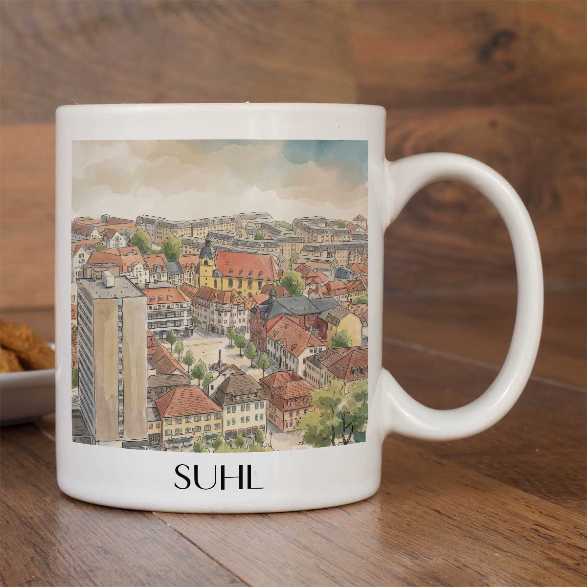 suhl-thüringen-deutschland-kaffeebecher-aquarell