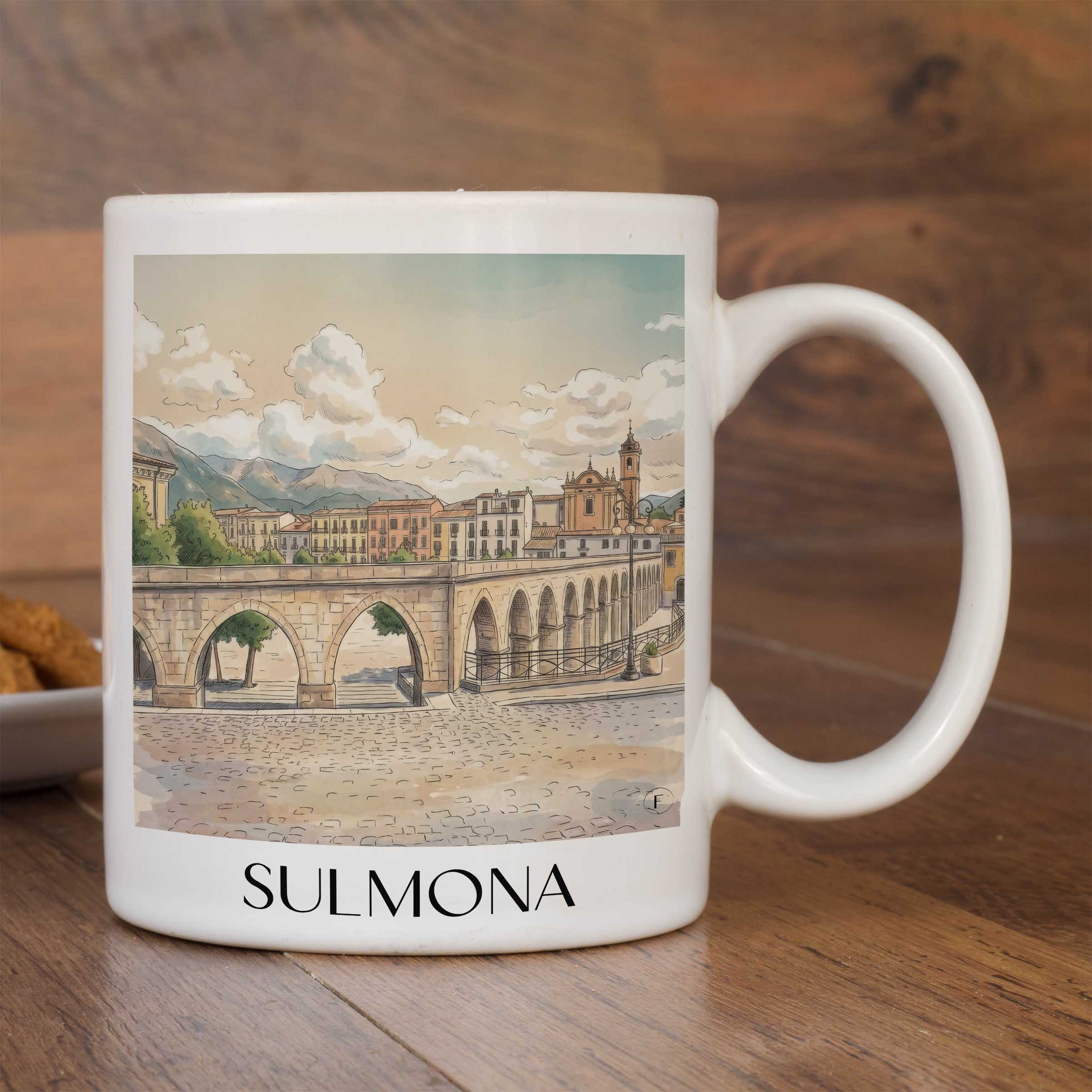 sulmona-l´aquila-italien-kaffeebecher-aquarell